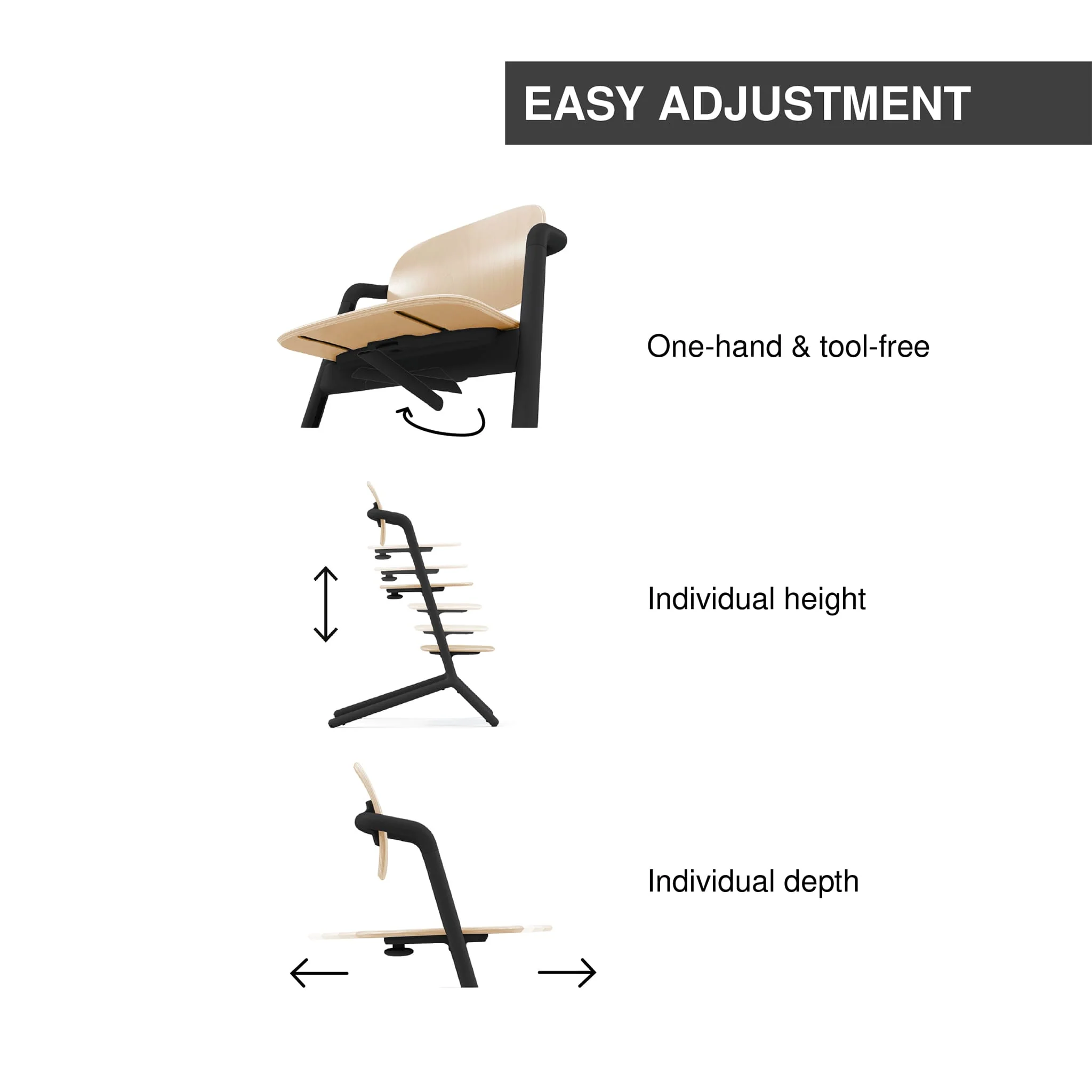 Chaise Lemo 3-en-1 + Tour d'Apprentissage - Image 13