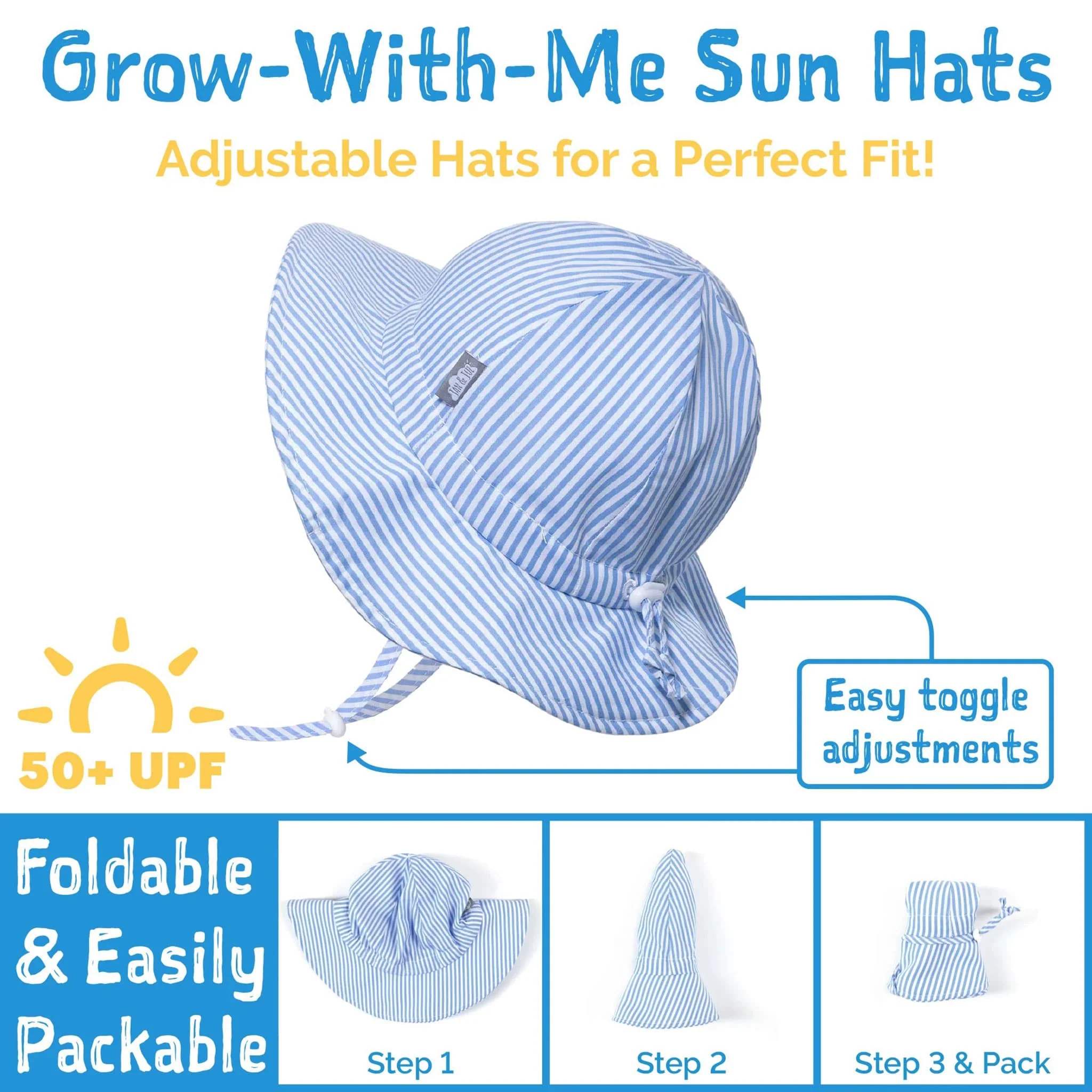 Chapeau Coton UV Rayé 2-5ans - Image 7