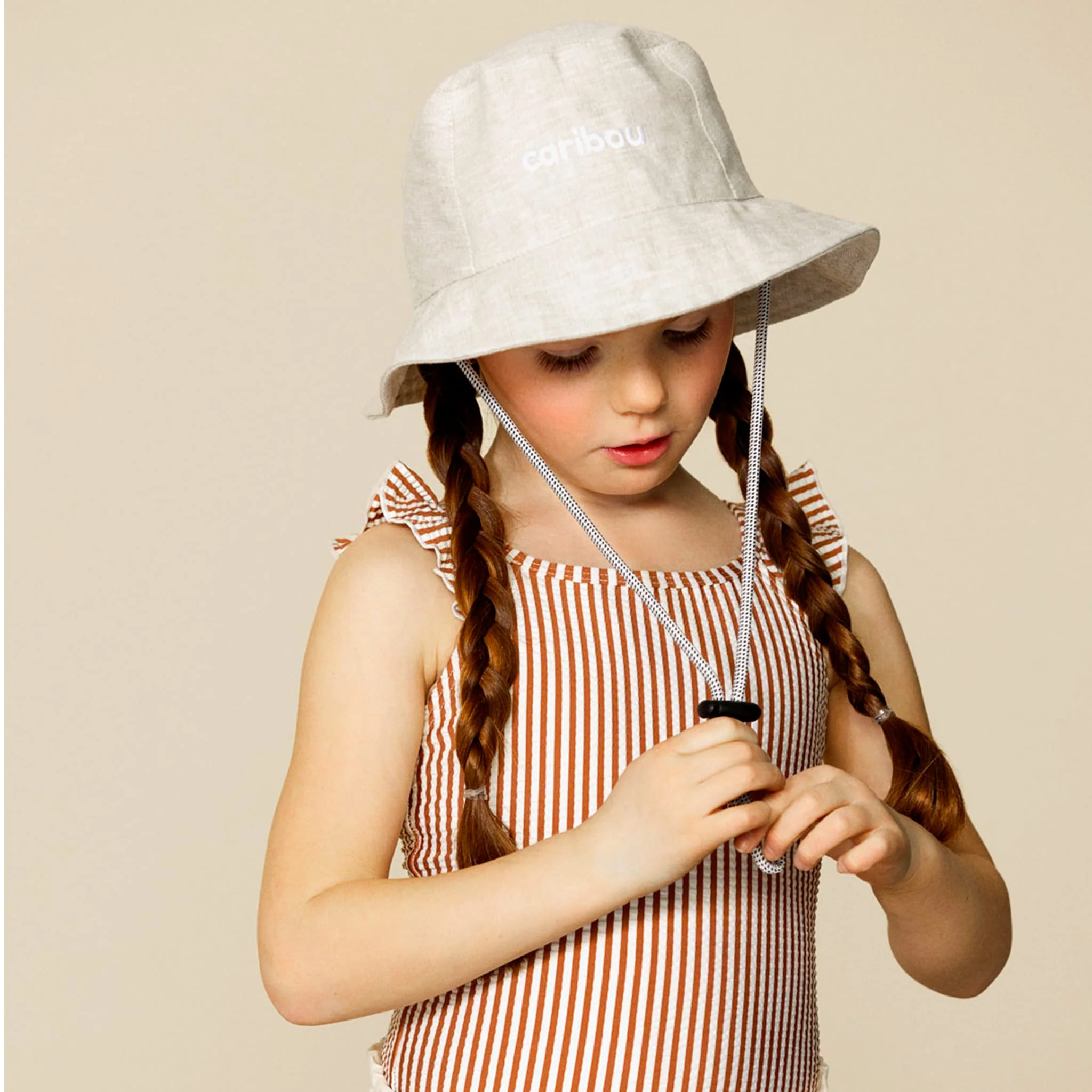 Chapeau Soleil Écru 2-12ans - Image 3