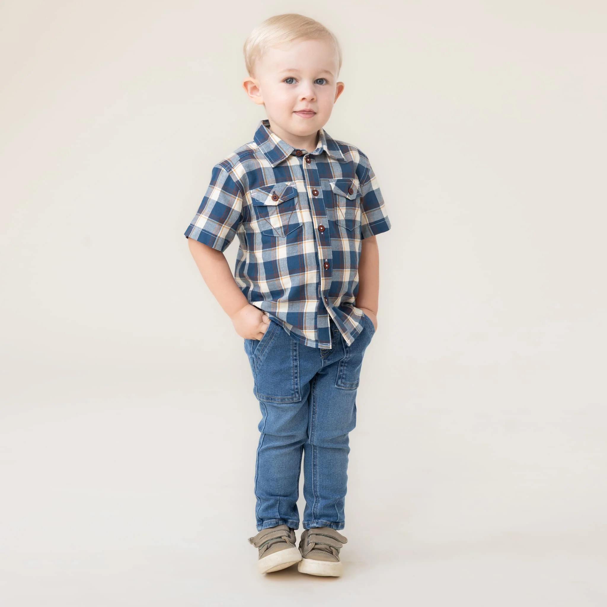 Chemise Carreaux Cheval 6-24mois - Image 2