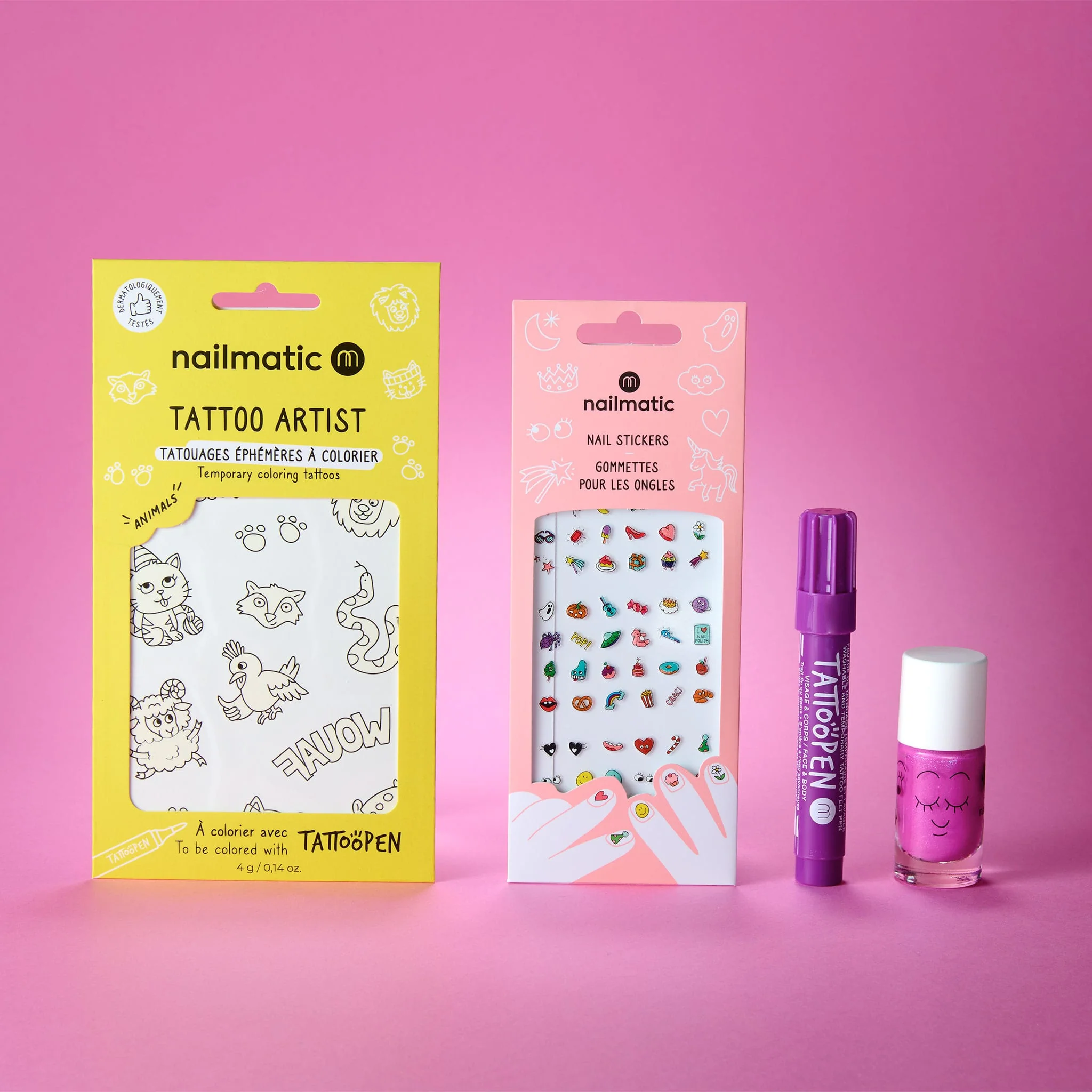 Coffret Artiste Ongles et Tatouages temporaires - Image 2