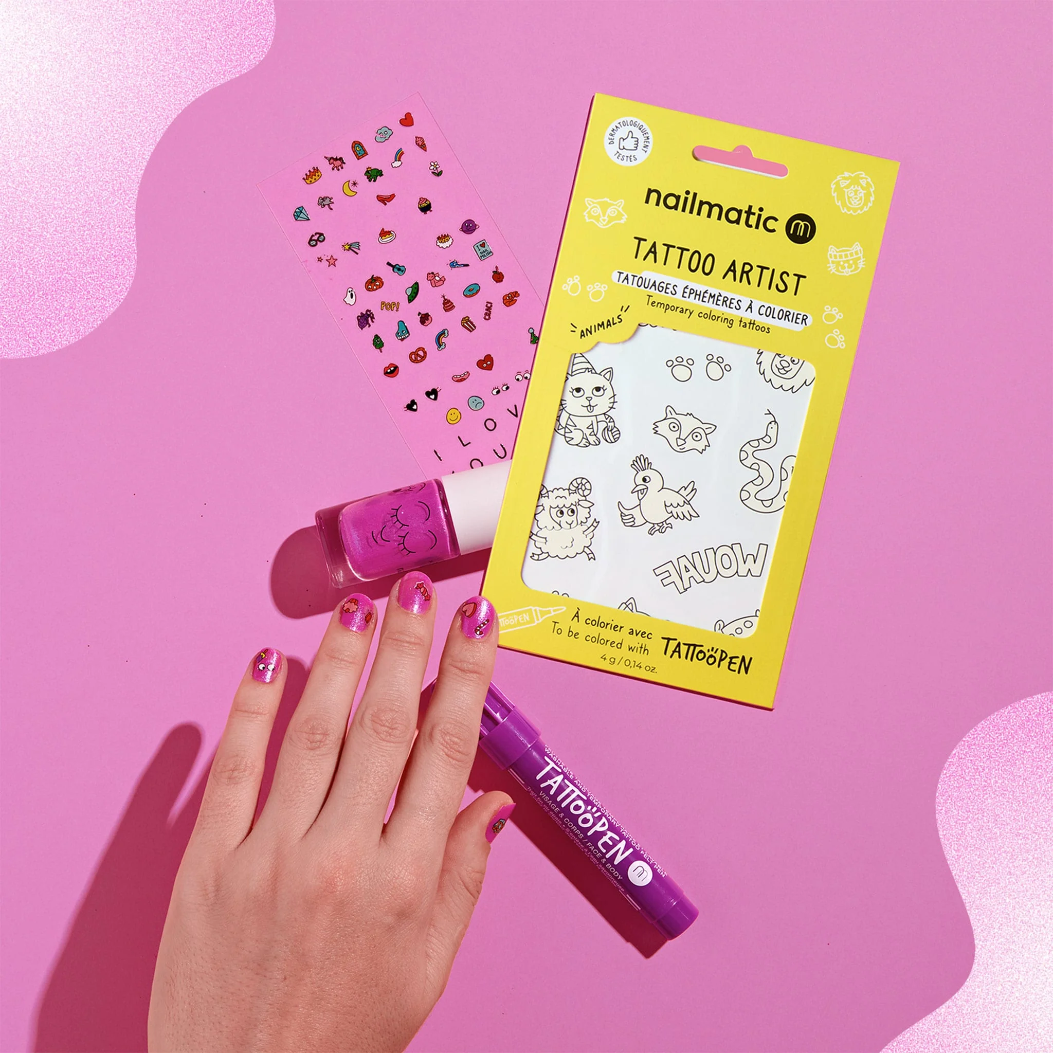 Coffret Artiste Ongles et Tatouages temporaires - Image 3