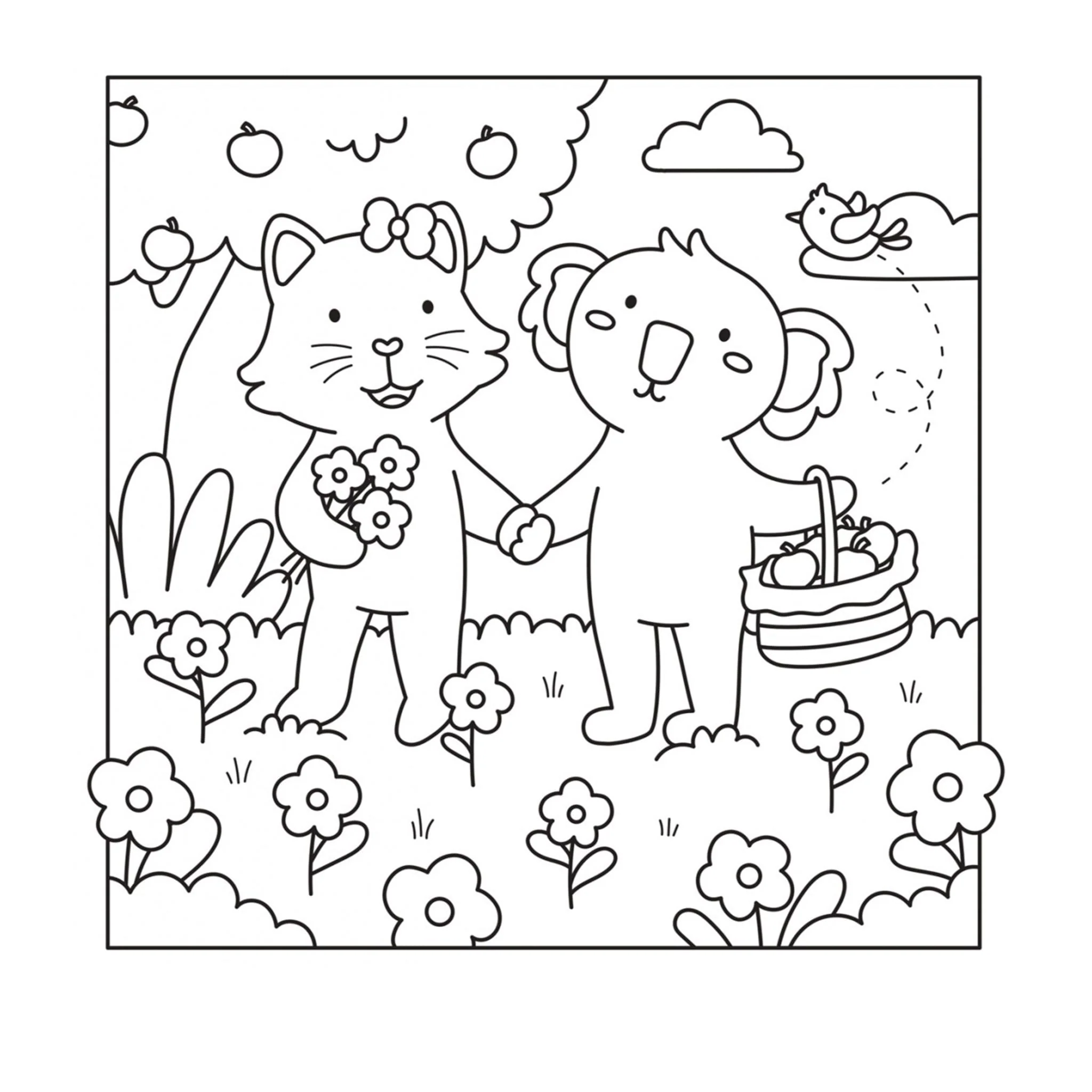 Coloriage I love you : mon petit monde cosy - Image 3