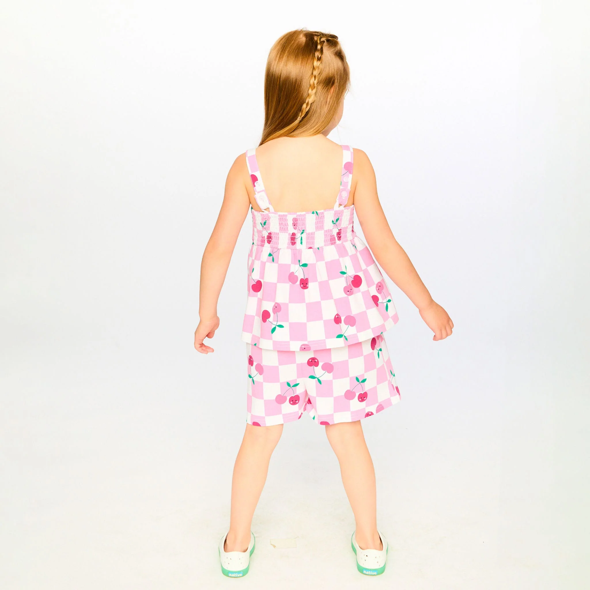 Combinaison Carreaux Cerise 7-10ans - Image 3