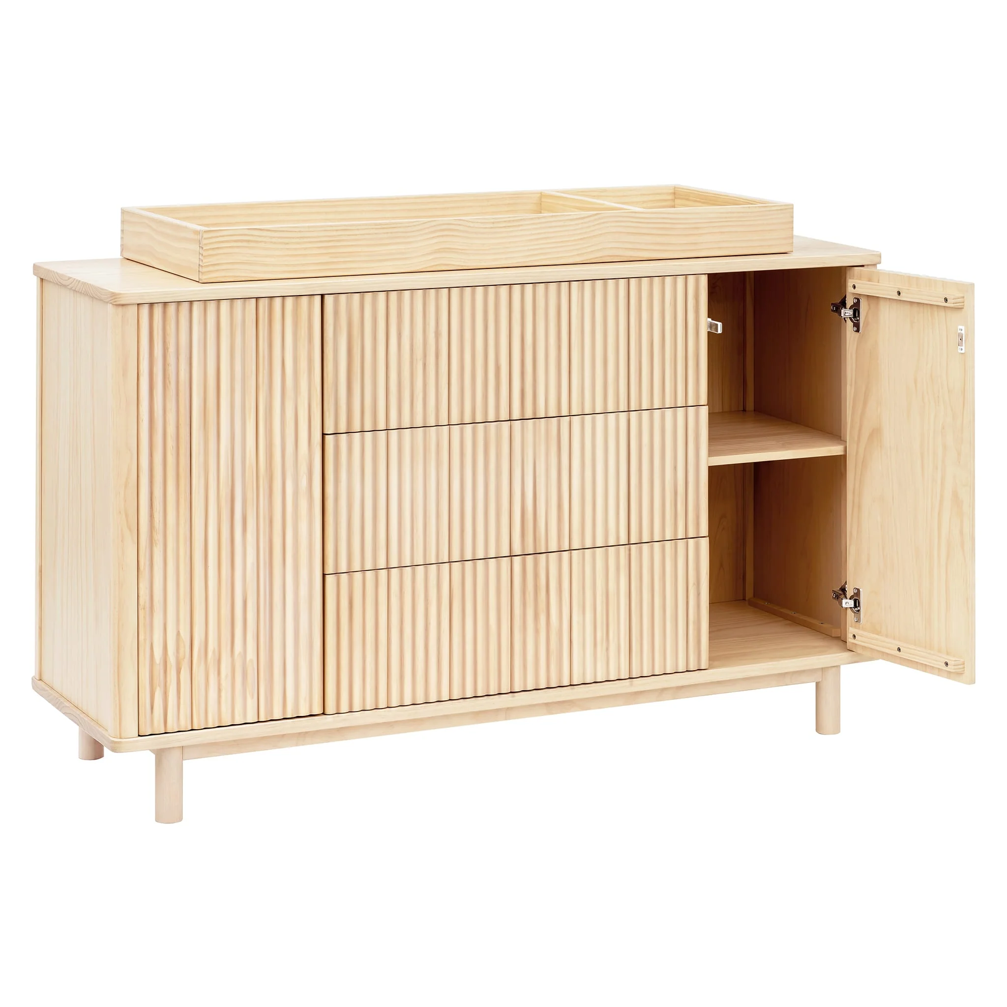 Commode assemblée Pogo Tambour - Blond - Image 4