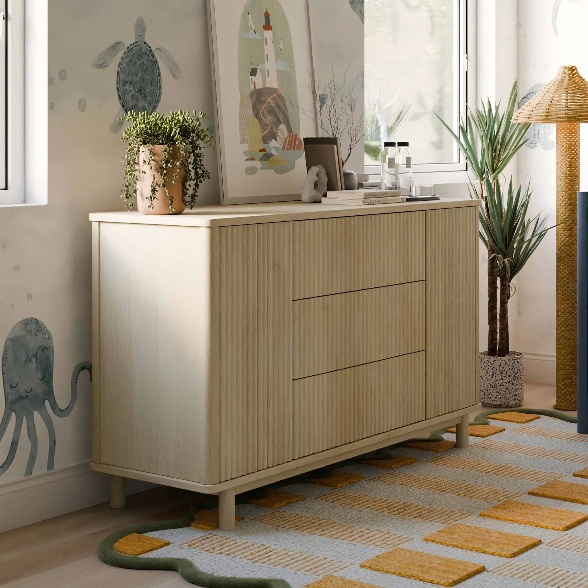 Commode assemblée Pogo Tambour - Blond - Image 9