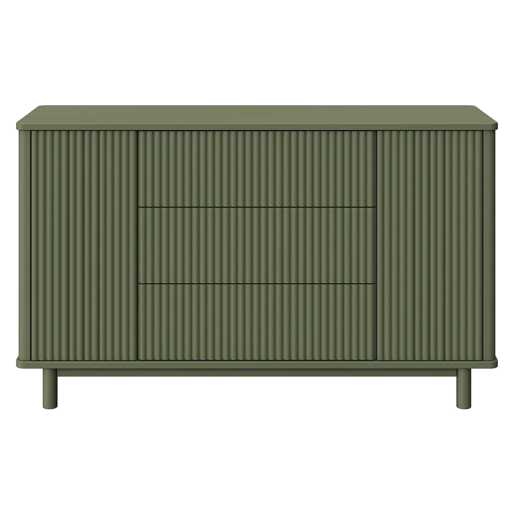 Commode assemblée Pogo Tambour - Olive