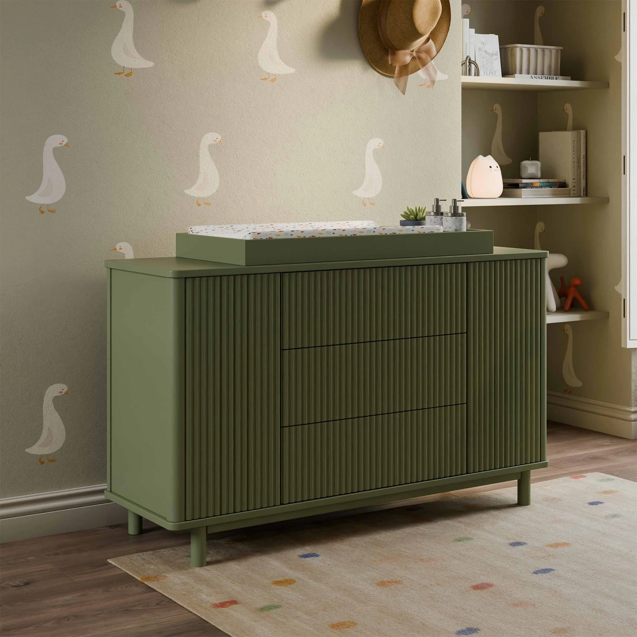 Commode assemblée Pogo Tambour - Olive - Image 10