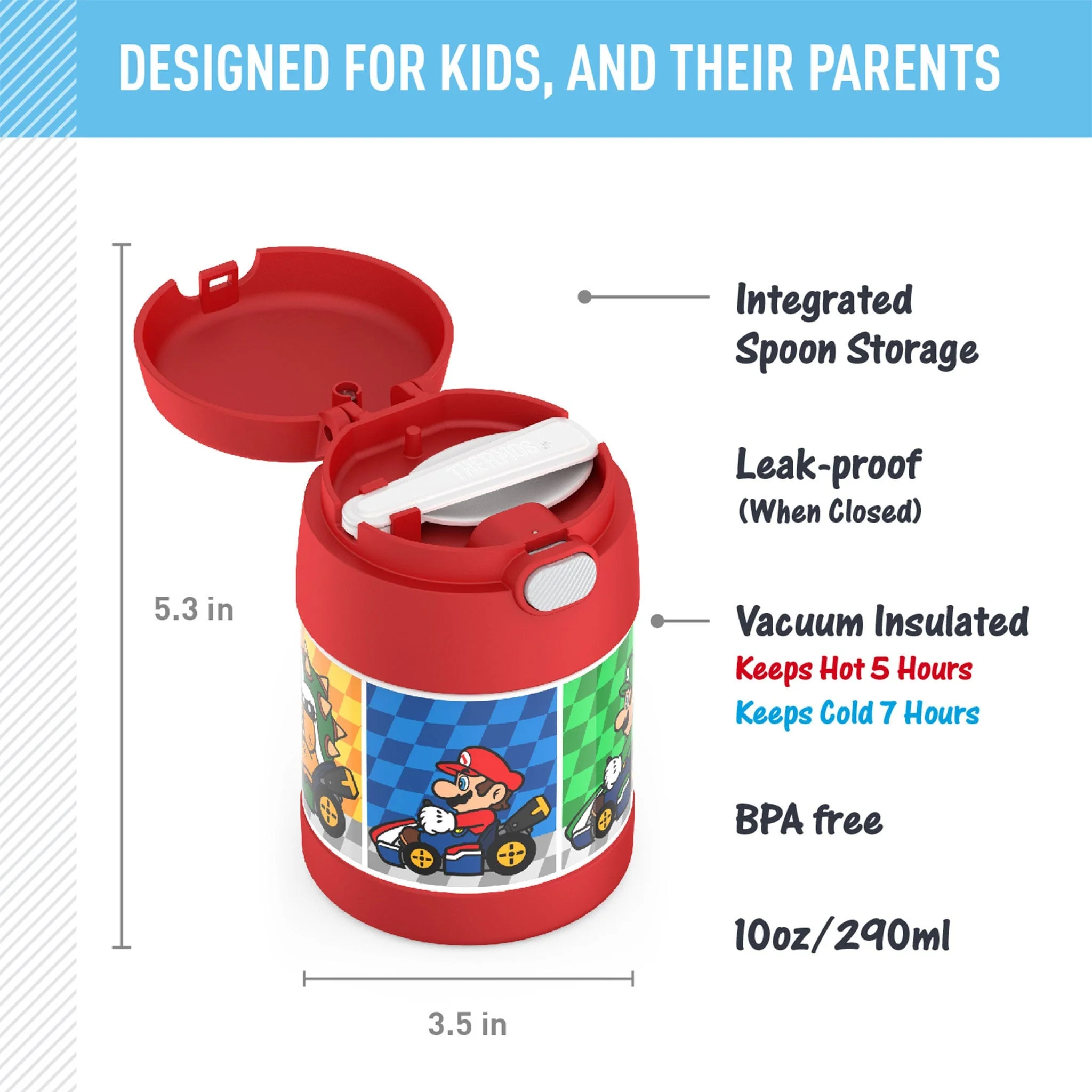 Contenant Thermos 290ml - Mario Kart - Image 9