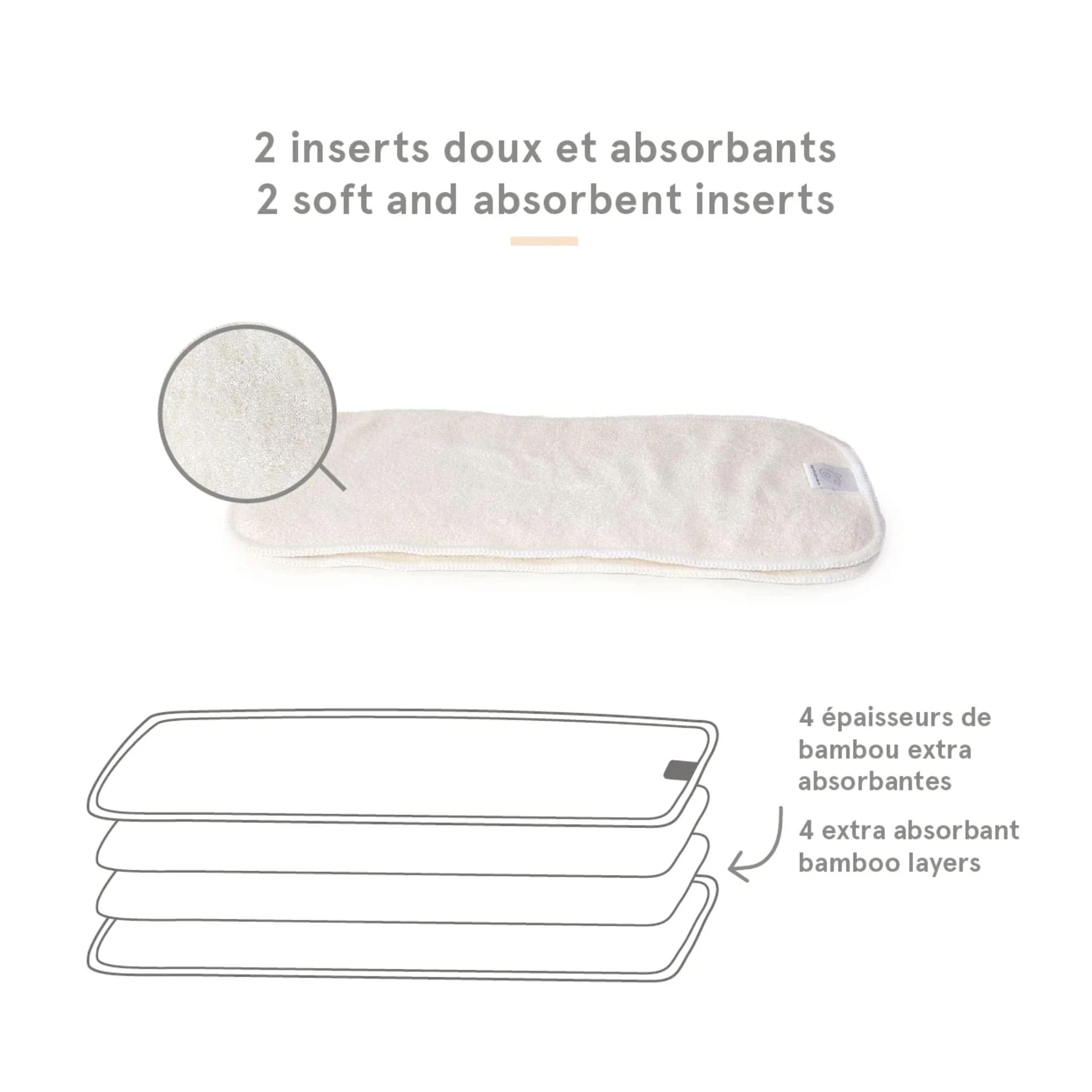 Couche Lavable Élastique Large 8-35lb - Fromage - Image 10