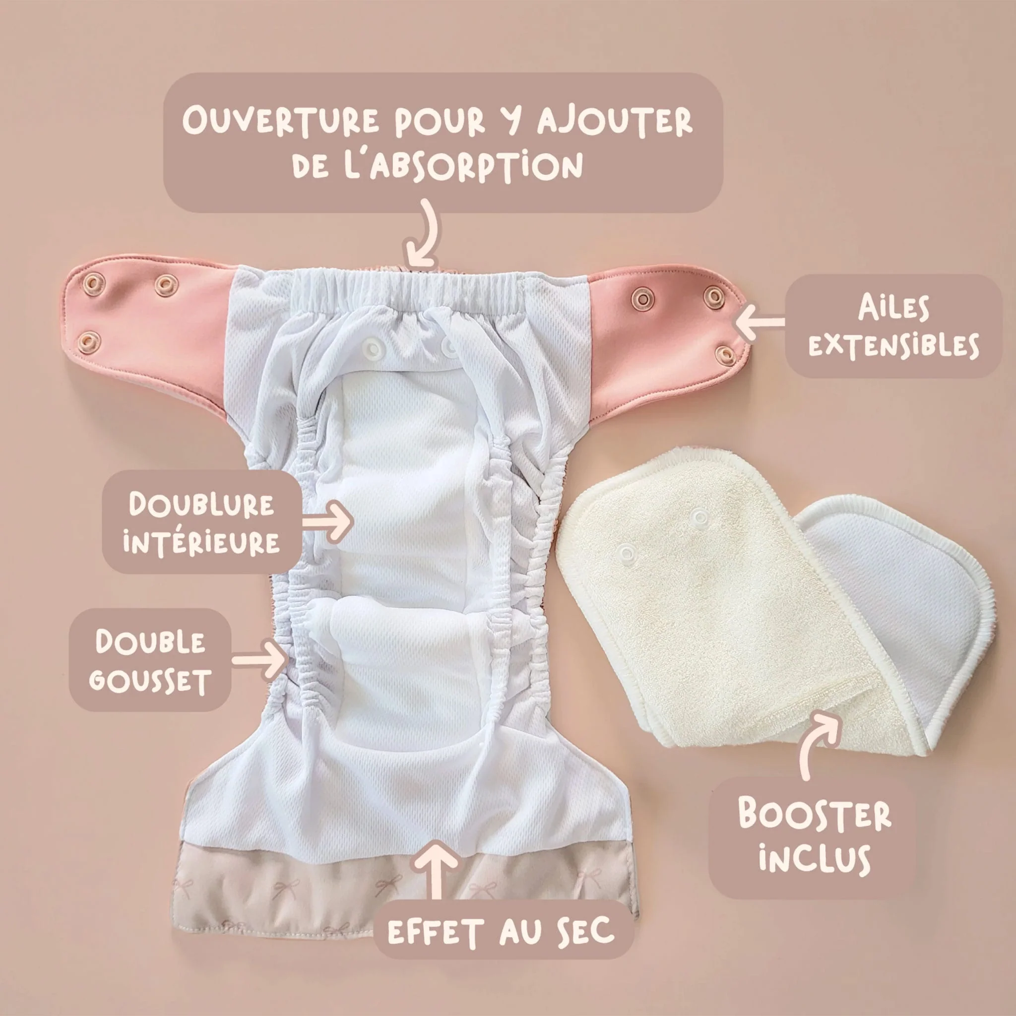 Couche Lavable Nouveau-né - Ravioli - Image 4