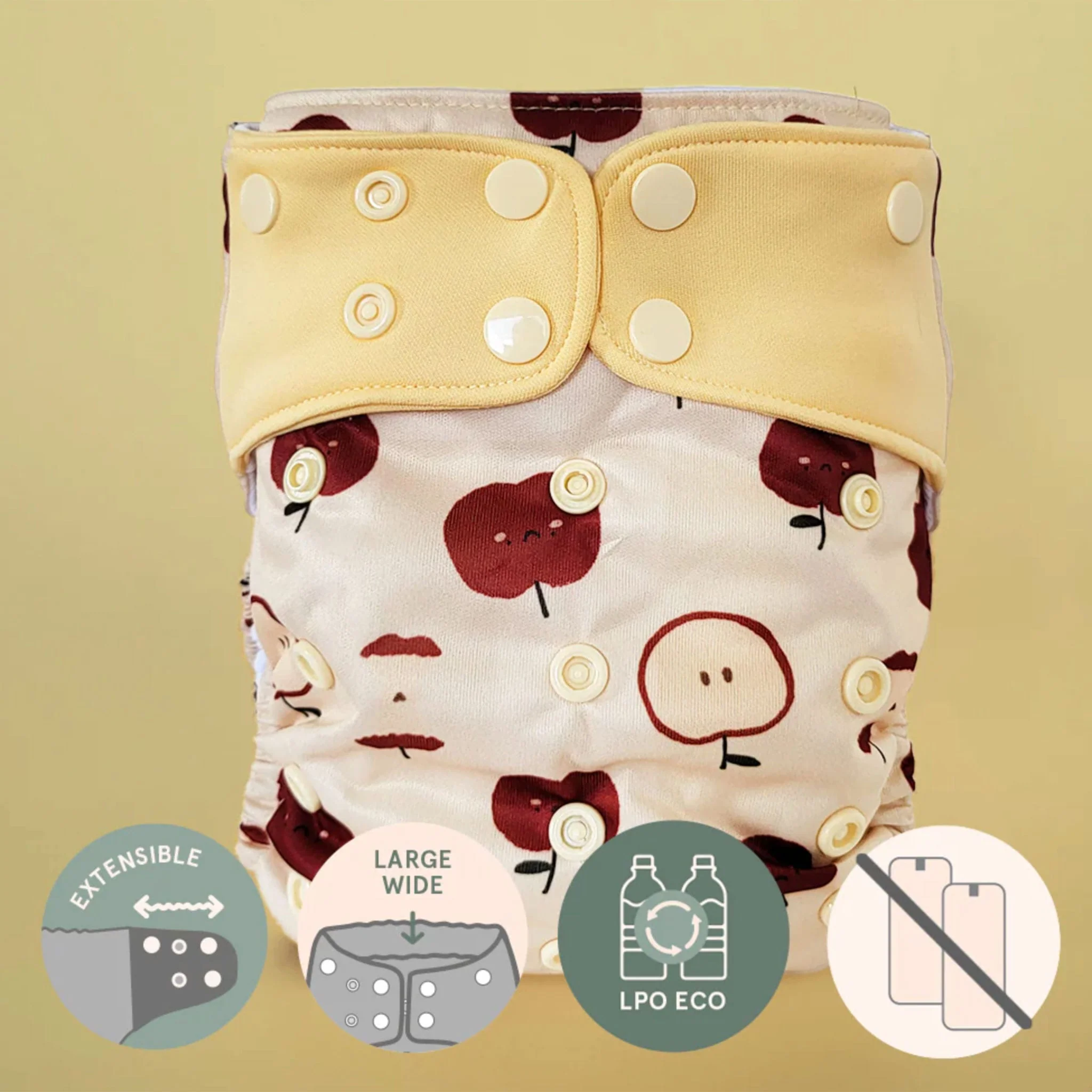 Couche Lavable Évolution - Pomme - Image 2