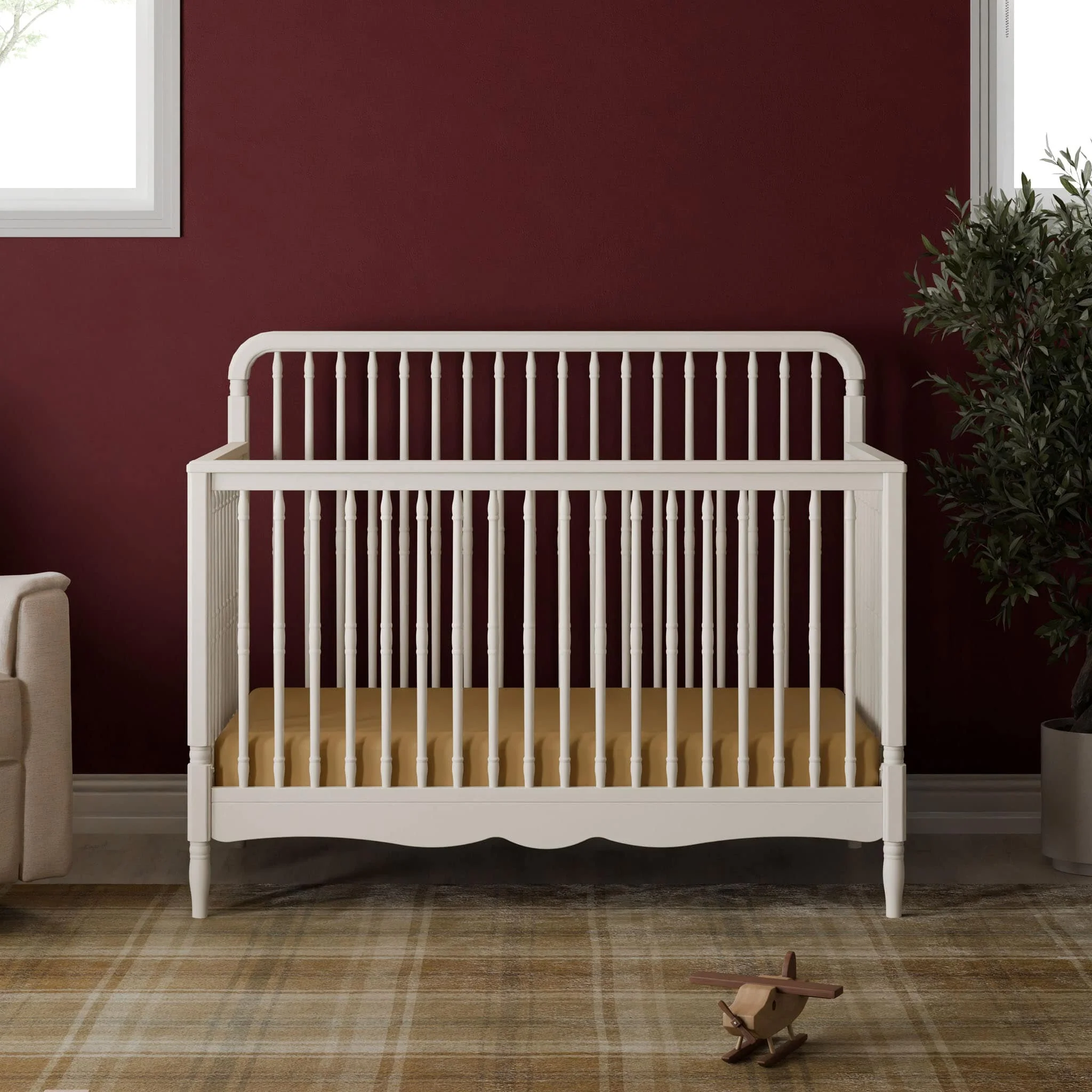 Couchette Convertible Liberty 4-en-1 - Blanc Chaud - Image 2