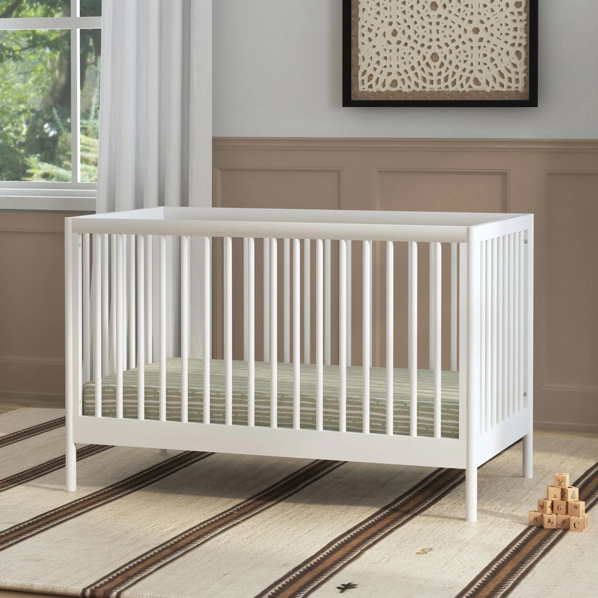 Couchette Convertible 3-en-1 Birdie - Blanc - Image 12