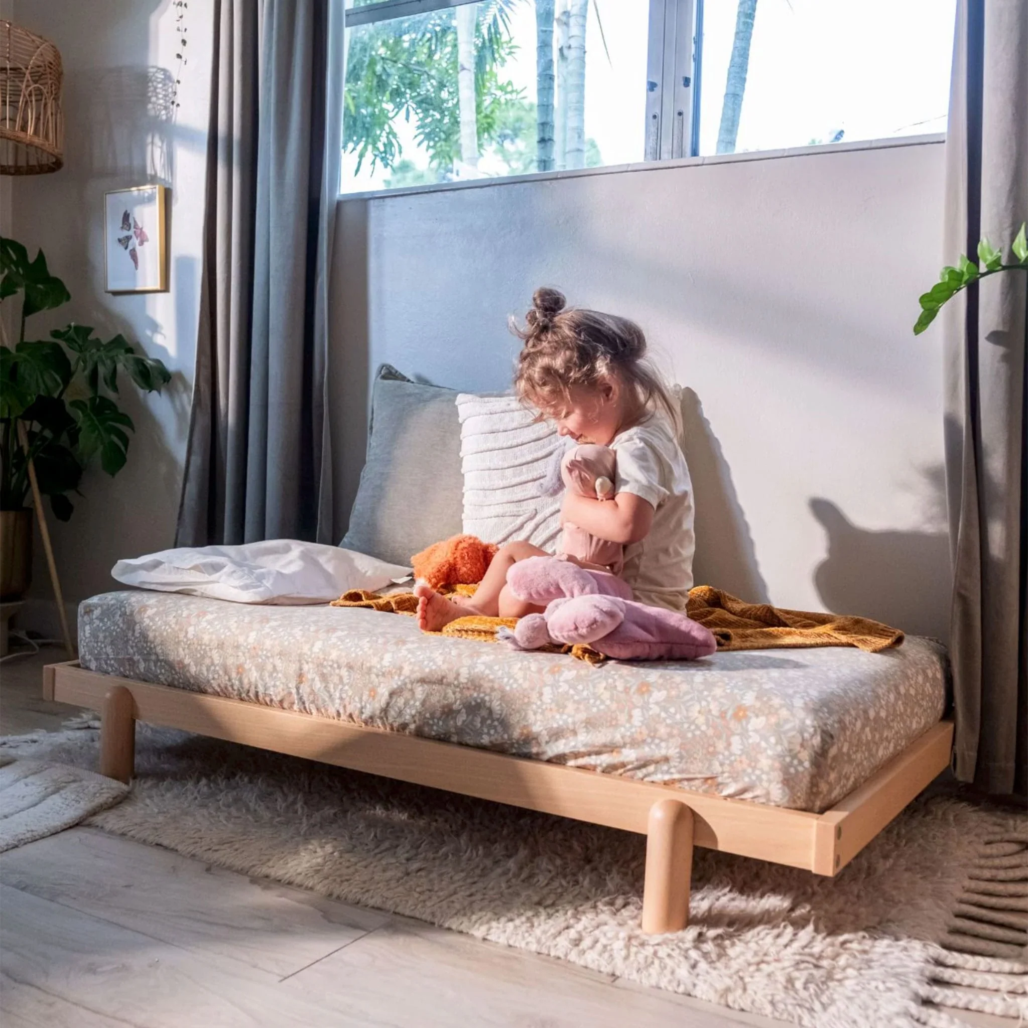 Couchette convertible 4 en 1 Bliss - Blanc/Naturel - Image 8