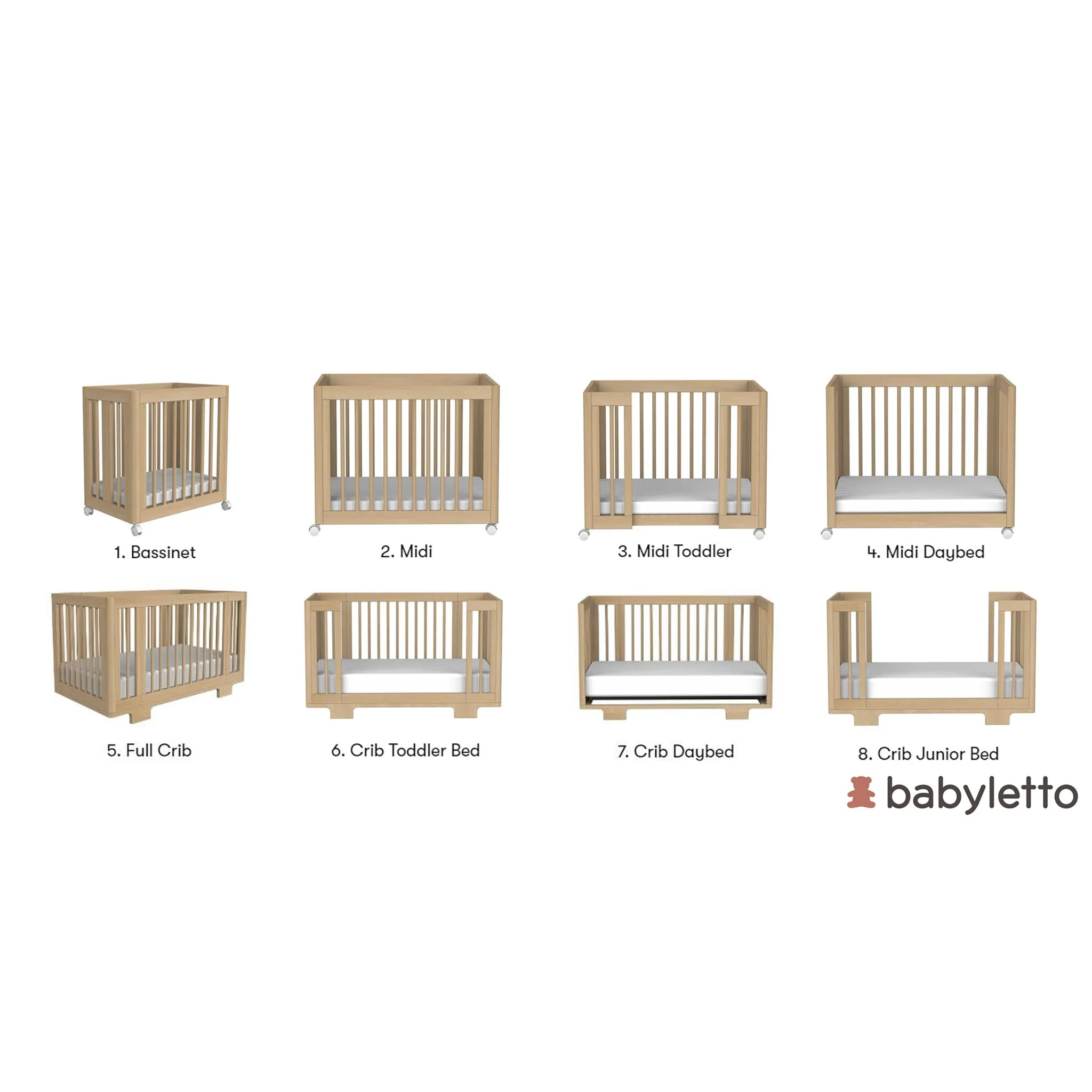Couchette Convertible 8 en 1 Yuzu  - Naturel - Image 15