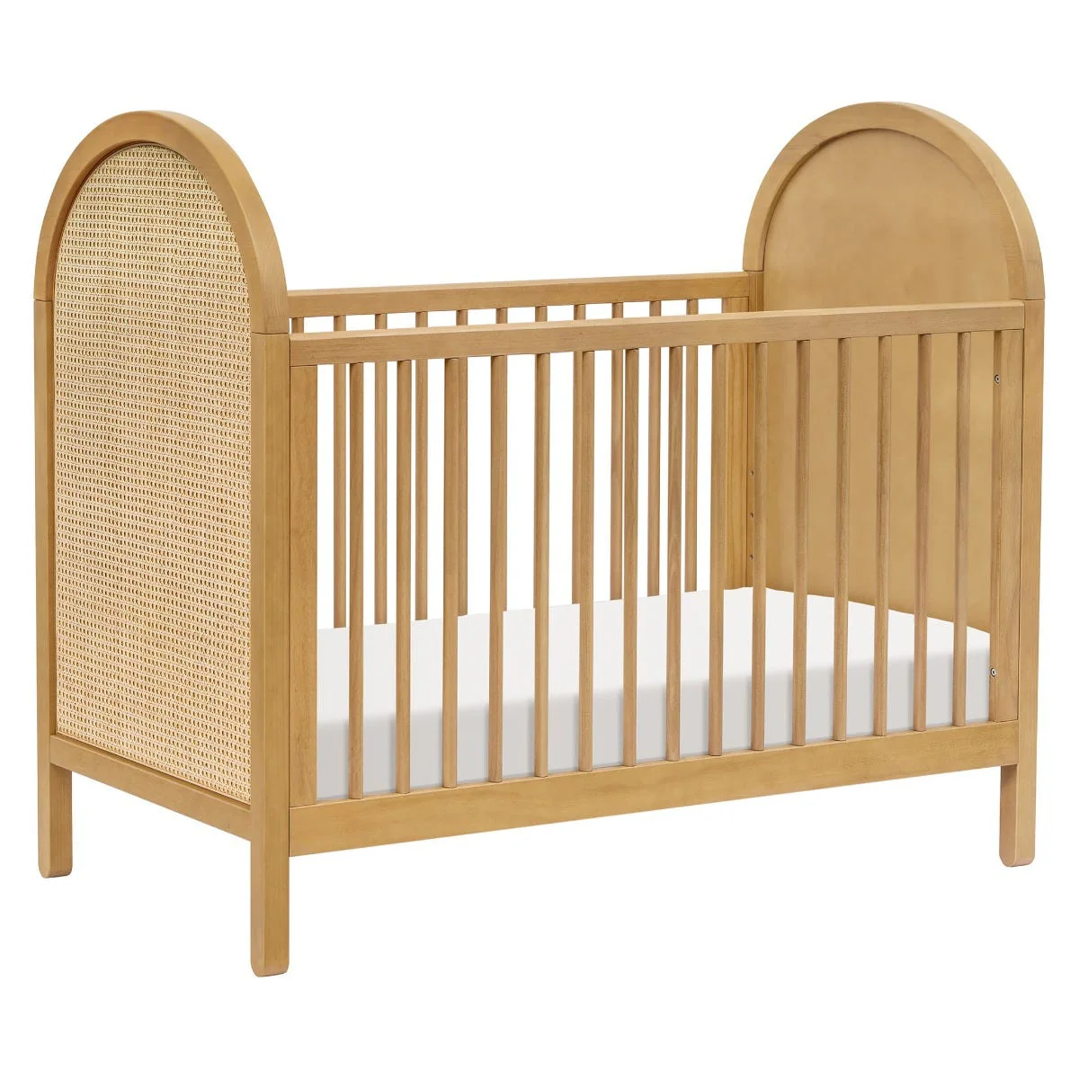 Couchette Convertible 3-en-1 Bondi Cane avec Kit de Conversion Lit pour Tout-petit - Miel / Rotin