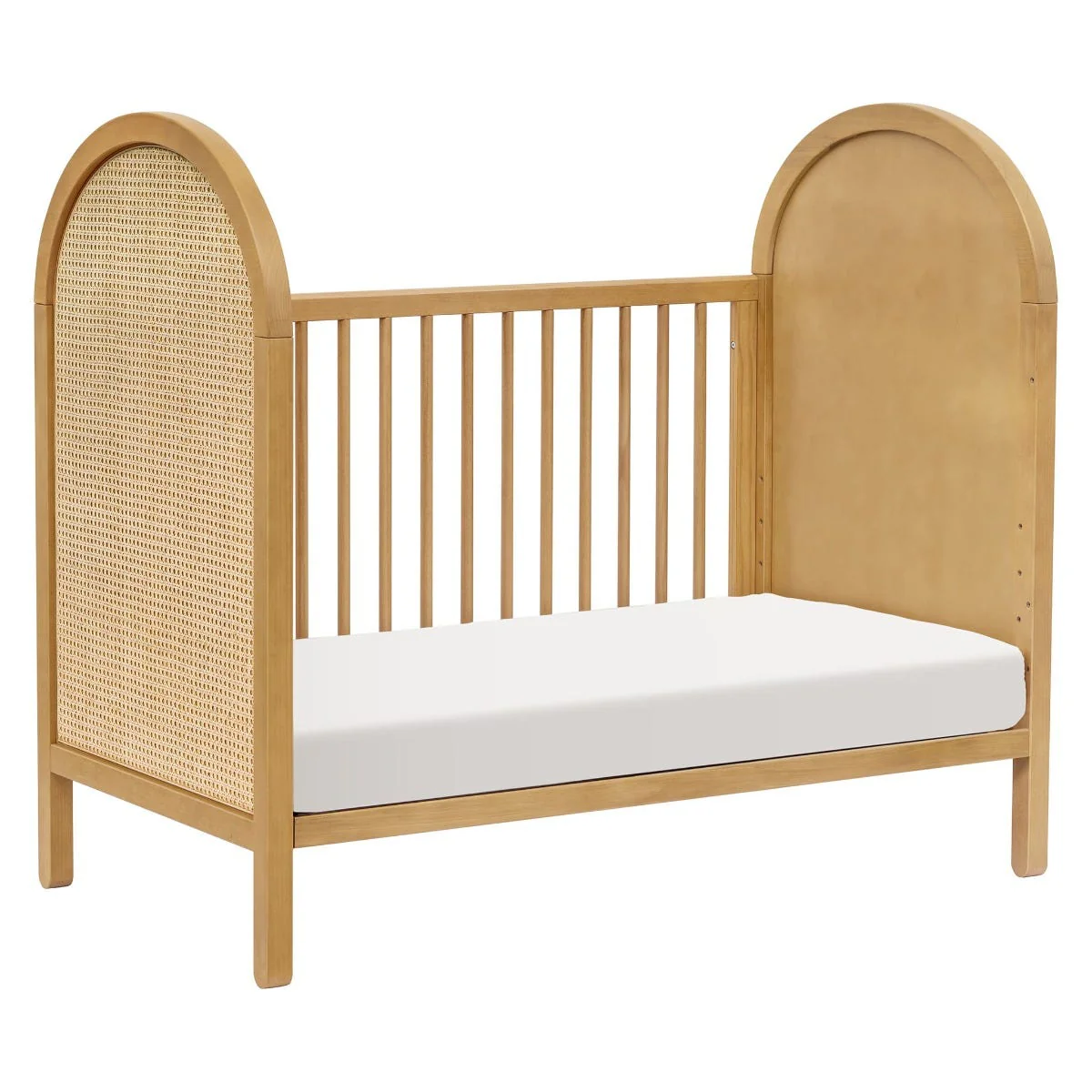 Couchette Convertible 3-en-1 Bondi Cane avec Kit de Conversion Lit pour Tout-petit - Miel / Rotin - Image 4