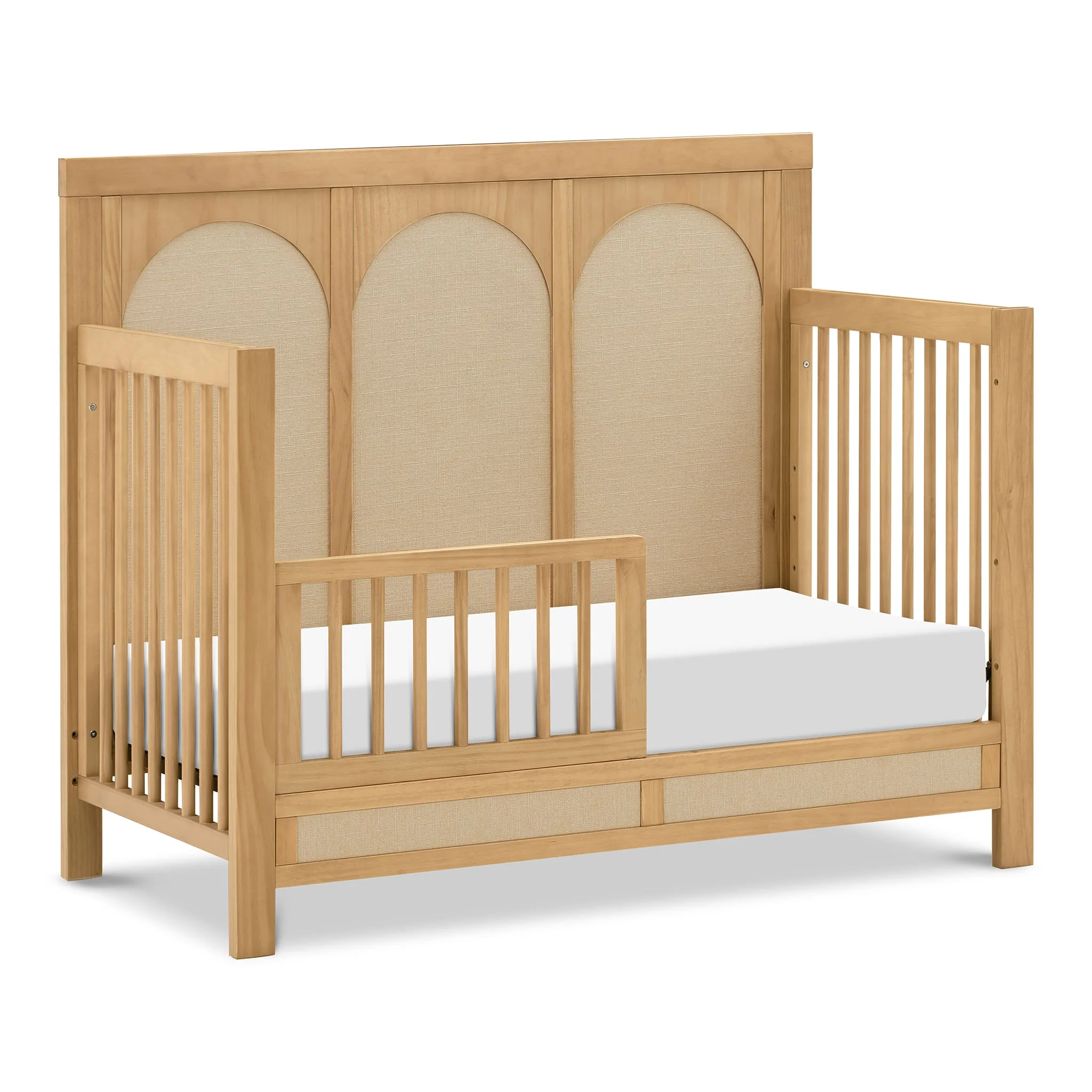 Couchette Convertible 4-en-1 Eloise - Miel et Tissu Eco-Weave - Image 3