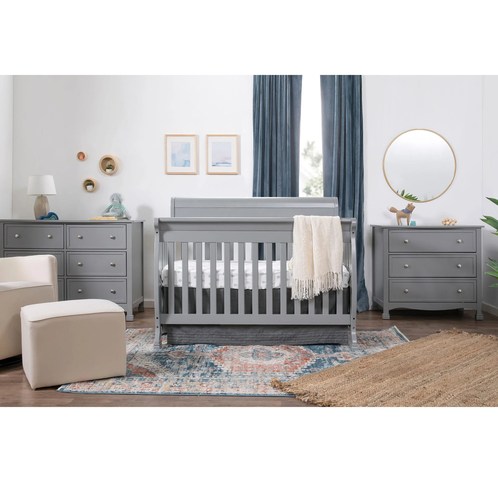 Couchette Convertible 4-en-1 Kalani - Gris - Image 10