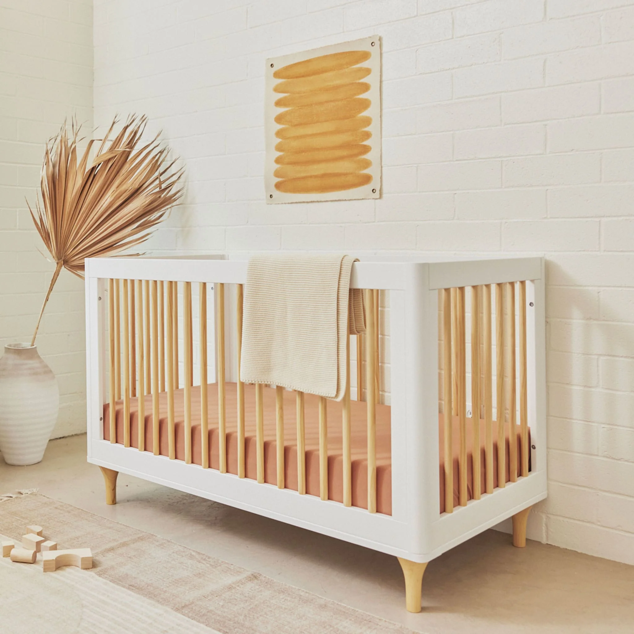 Couchette Convertible 3 en 1 Lolly - Blanc / Naturel - Image 8