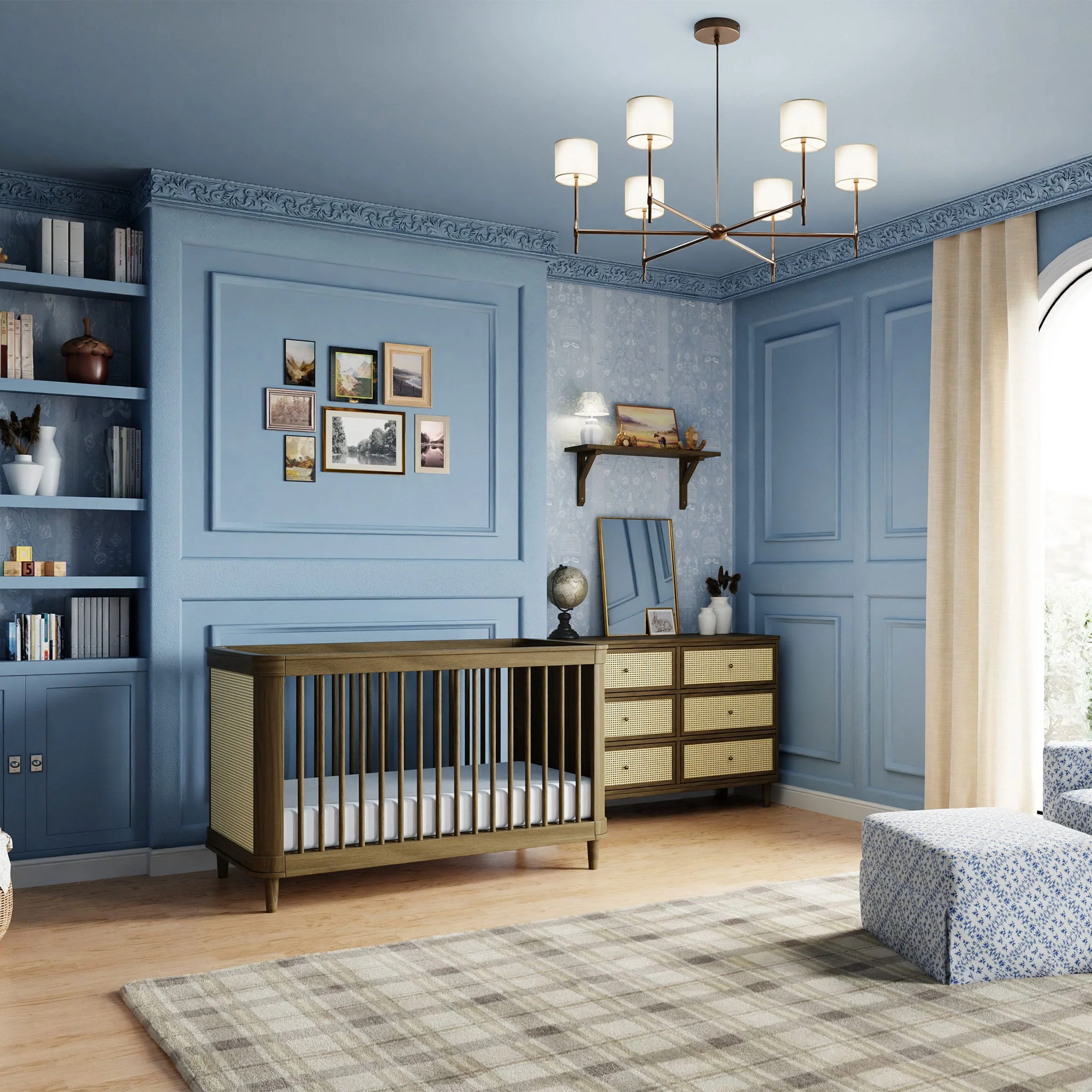 Couchette Convertible 3-en-1 Marin - Naturel Noyer - Image 13