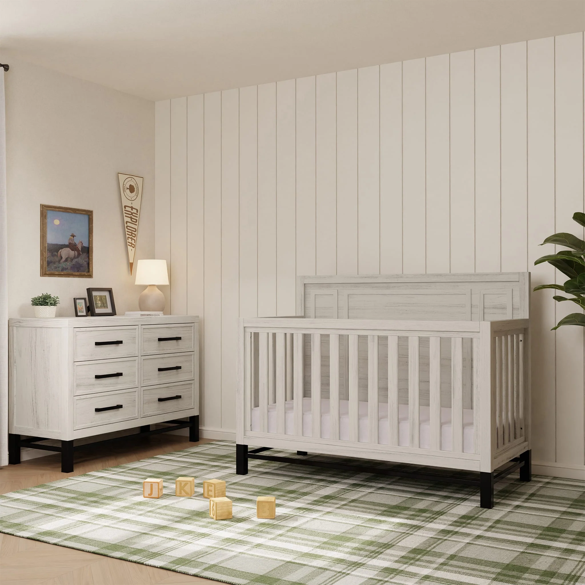 Couchette Convertible 4-en-1 Newbern - Bois Blanc - Image 11