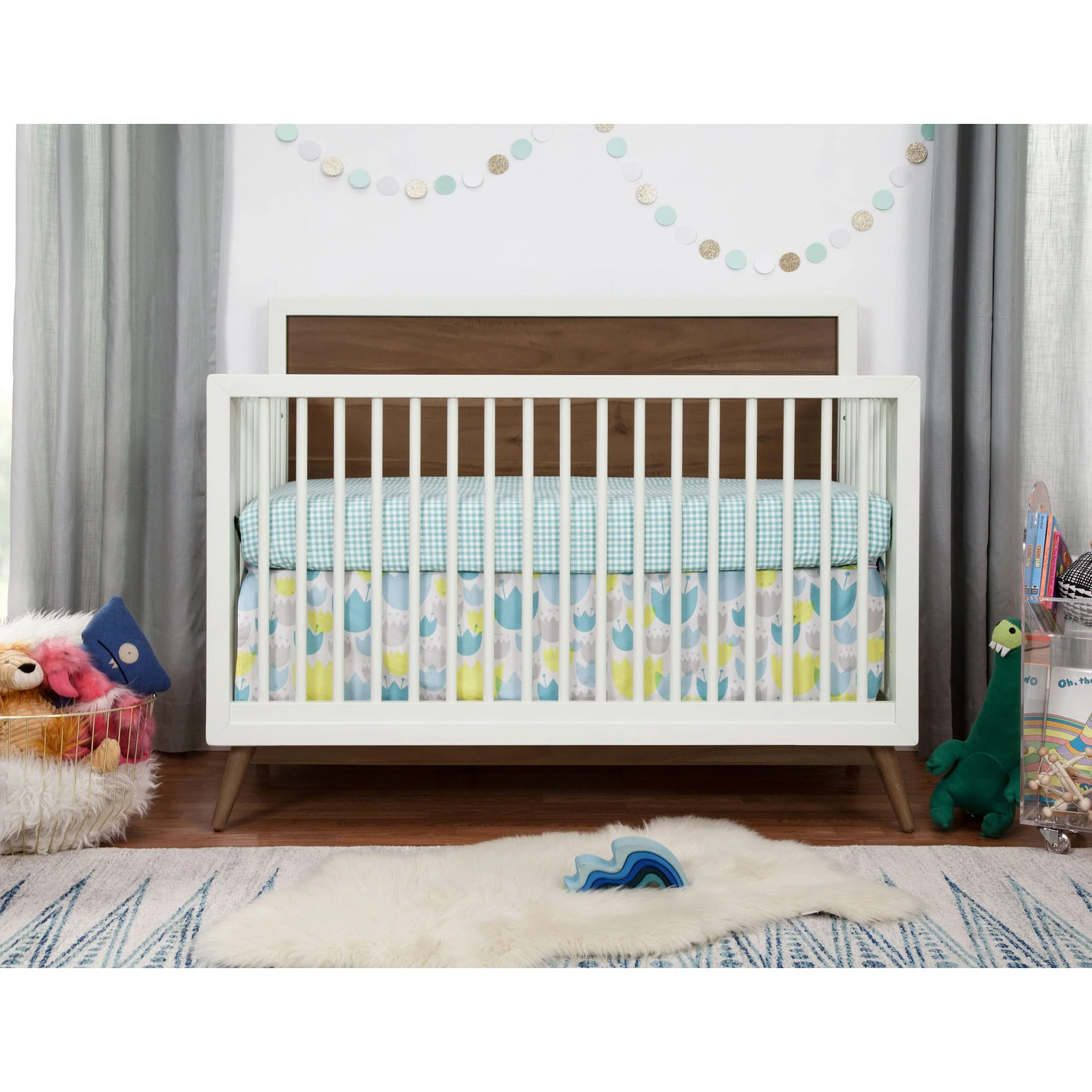 Couchette Convertible 4 en 1 Palma - Blanc Chaud / Noyer - Image 11