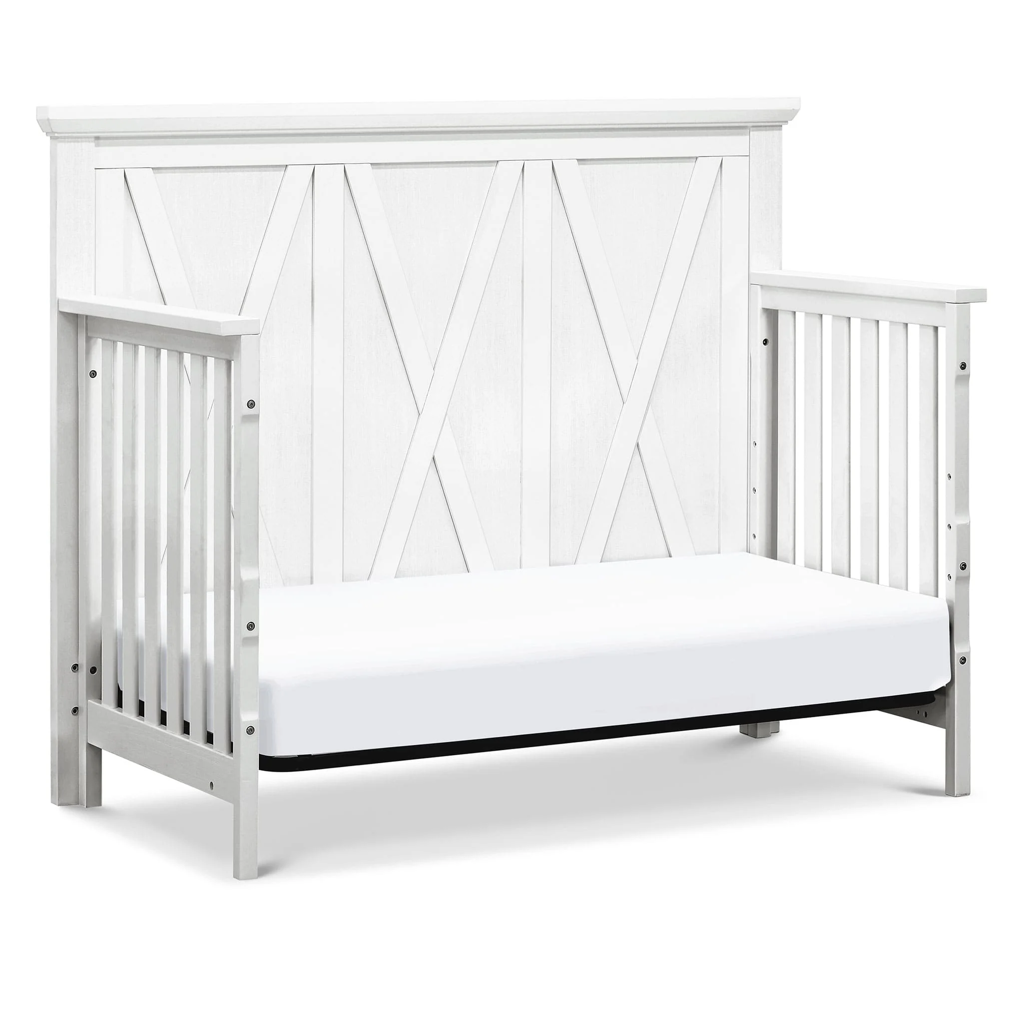 Couchette Évolutive 3 en 1 Emory Farmhouse - Blanc Lin - Image 6