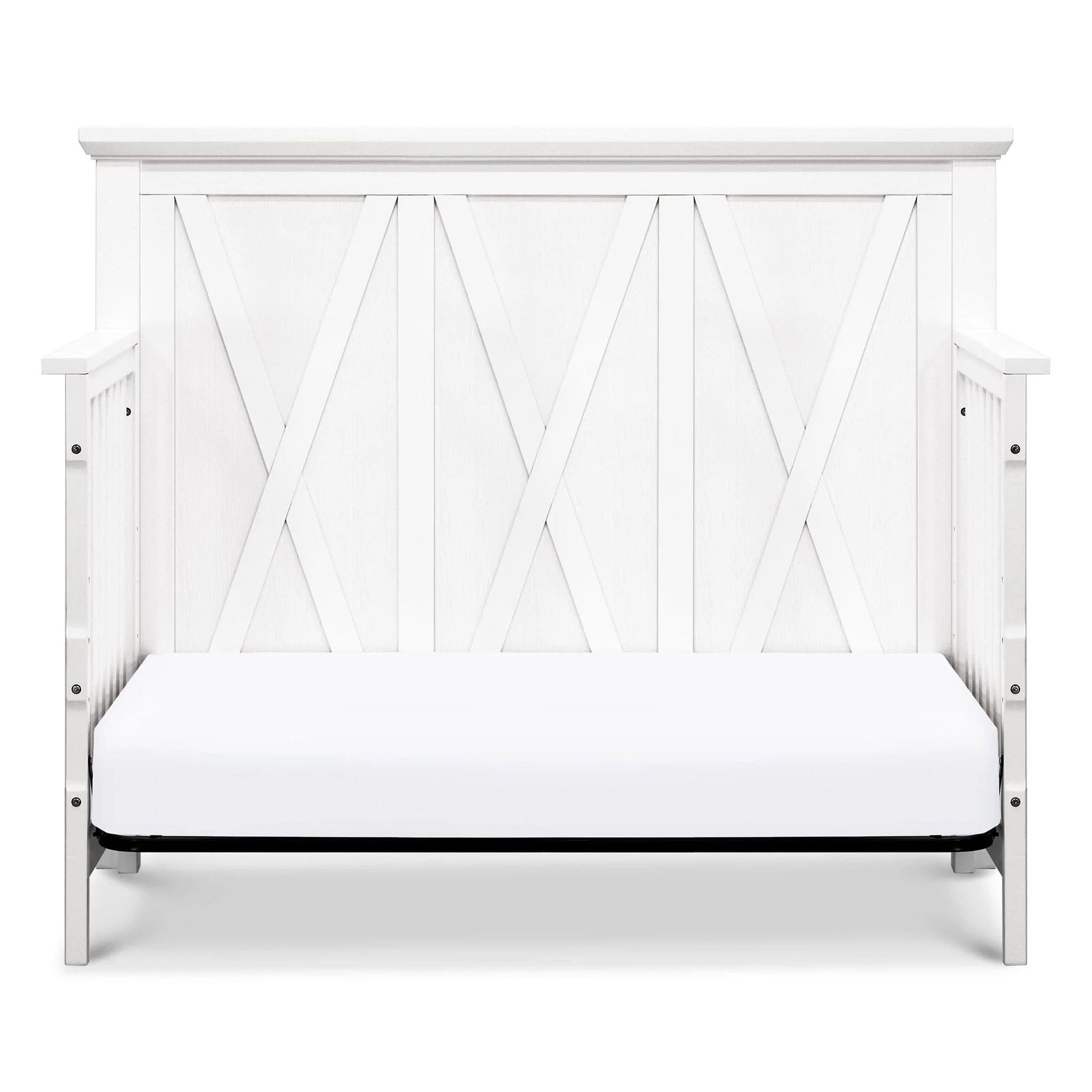 Couchette Évolutive 3 en 1 Emory Farmhouse - Blanc Lin - Image 7