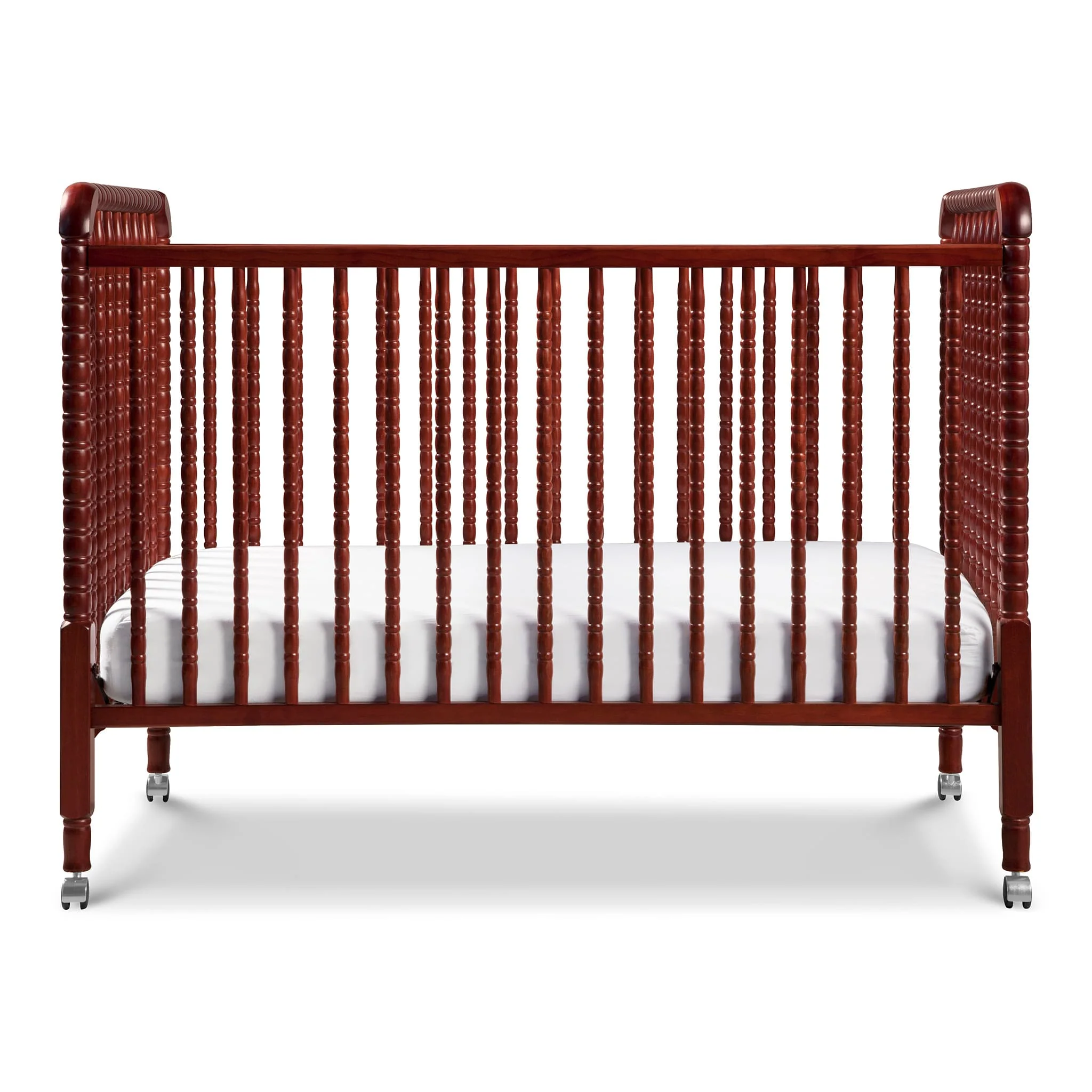 Couchette Convertible 3-en-1 Jenny Lind - Cerise - Image 3