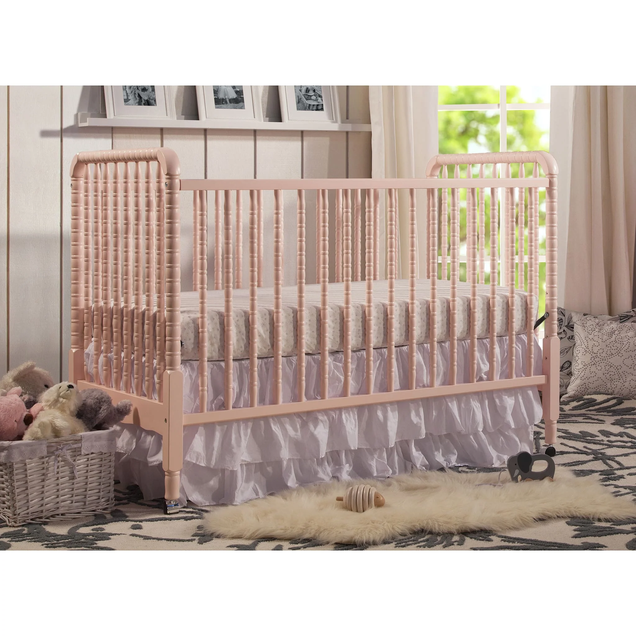 Couchette Convertible 3-en-1 Jenny Lind - Blush Rose - Image 10