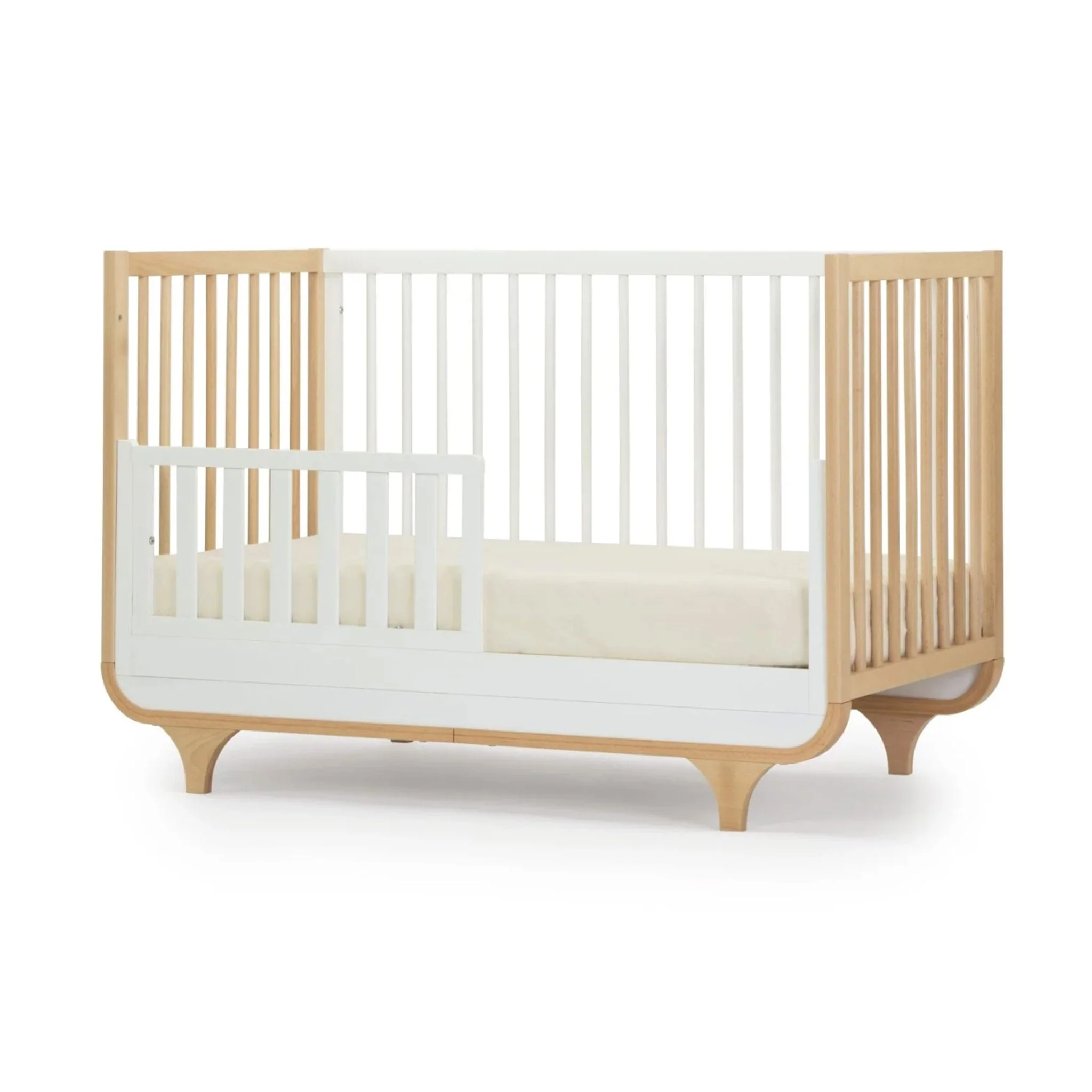 Couchette convertible 3 en 1 Jolly - Blanc/Naturel - Image 8