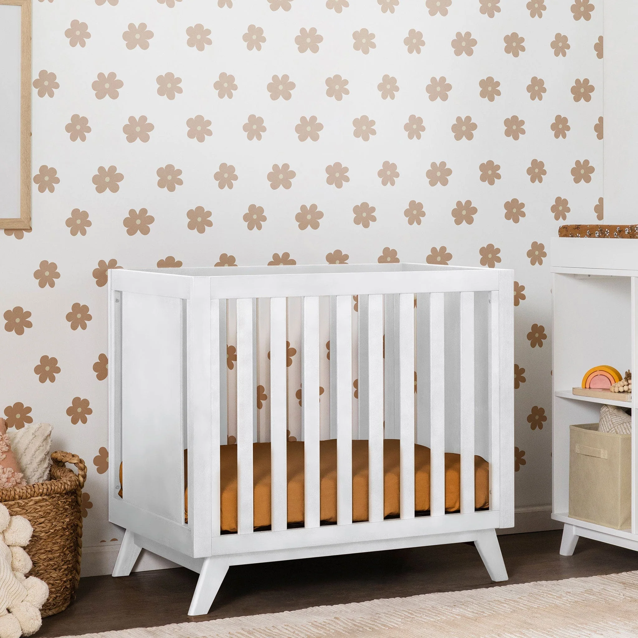 Mini Couchette Convertible Otto 3-en-1 (avec matelas de 4" inclus) - Blanc - Image 6
