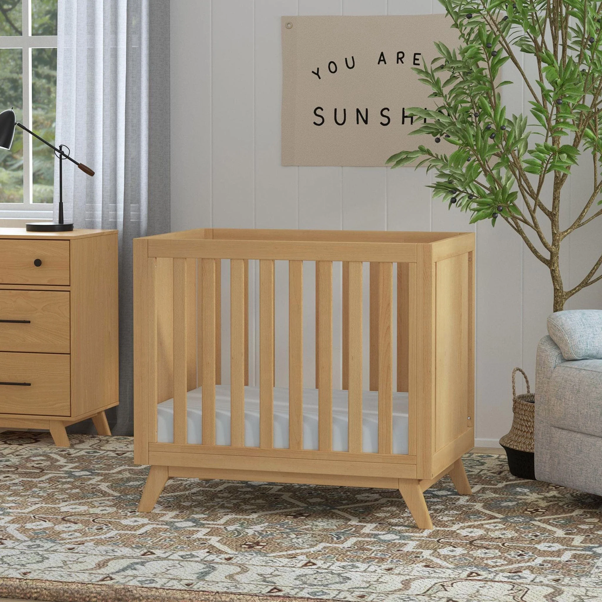 Mini Couchette Convertible Otto 3-en-1 (avec matelas de 4" inclus) - Miel - Image 7