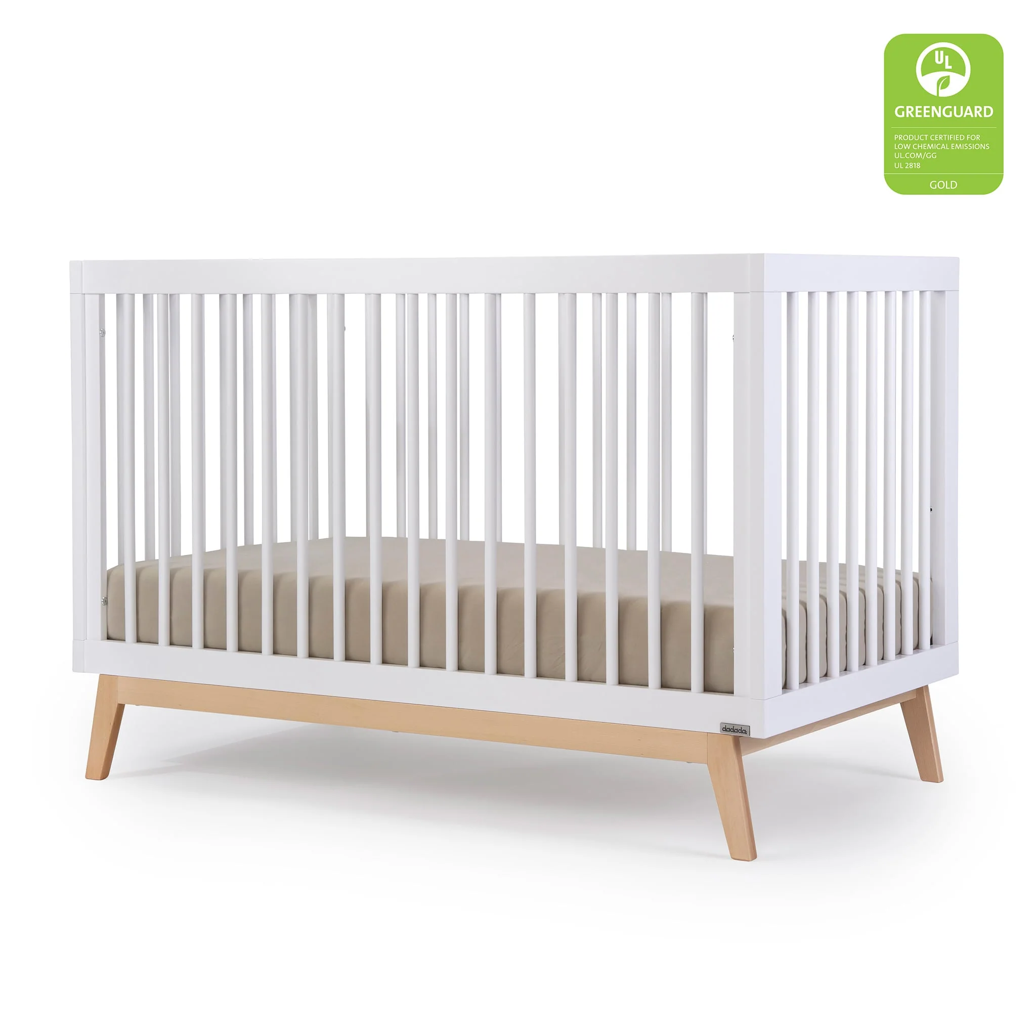 Couchette convertible 3-en-1 Soho - Blanc / Naturel - Image 3