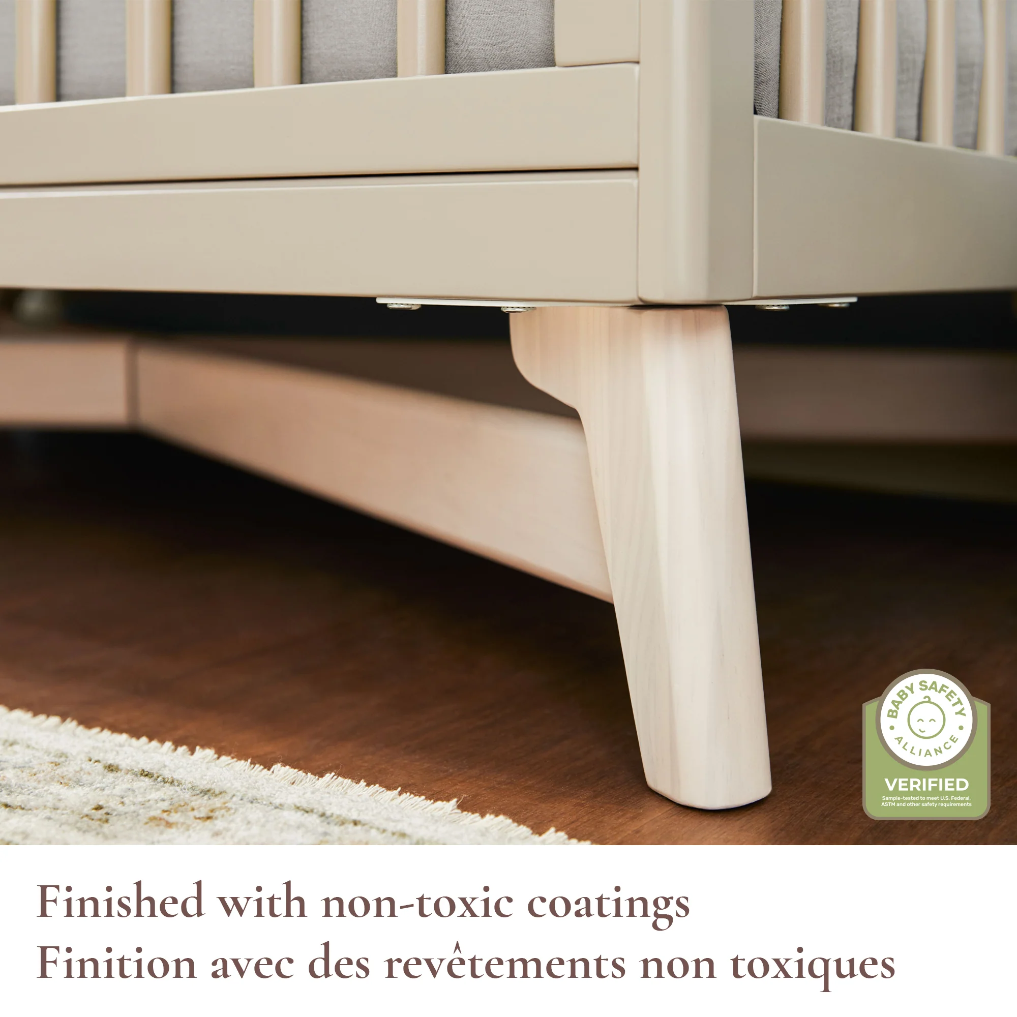 Couchette Convertible 4-en-1 Pala - Taupe/Blanc Lavé - Image 6