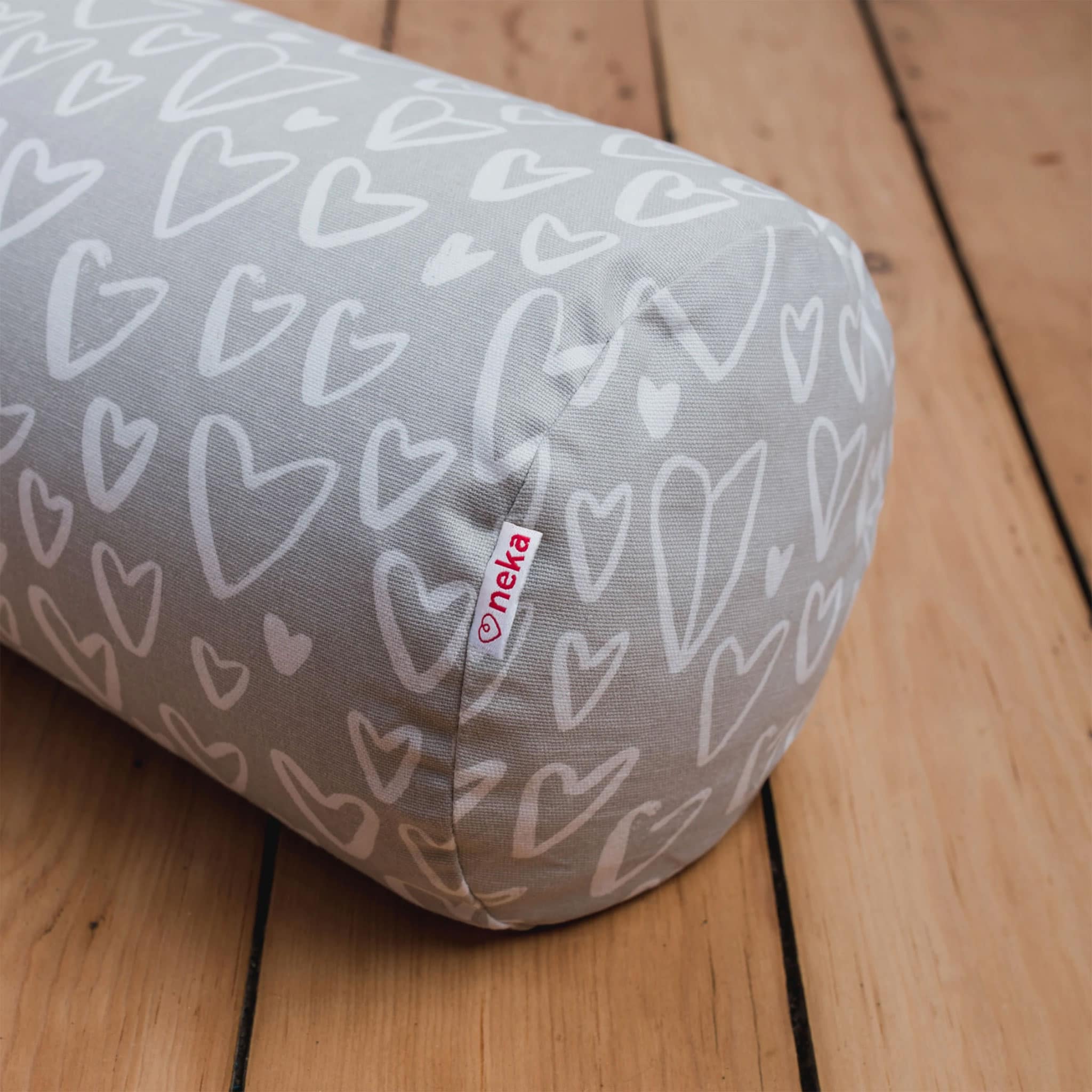 Coussin d'Allaitement - Coeurs gris - Image 3