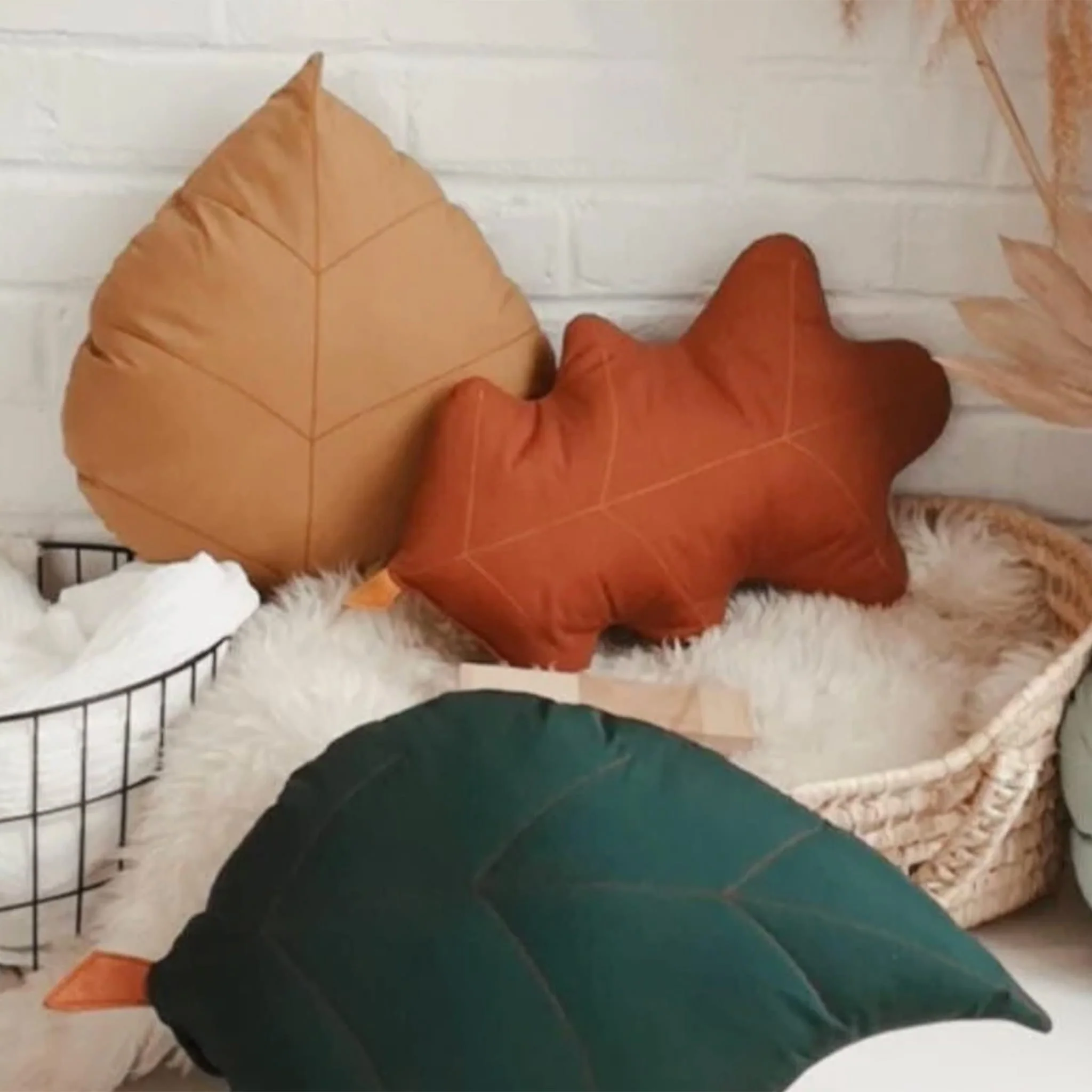 Coussin Feuille de Bouleau - Vert - Image 2