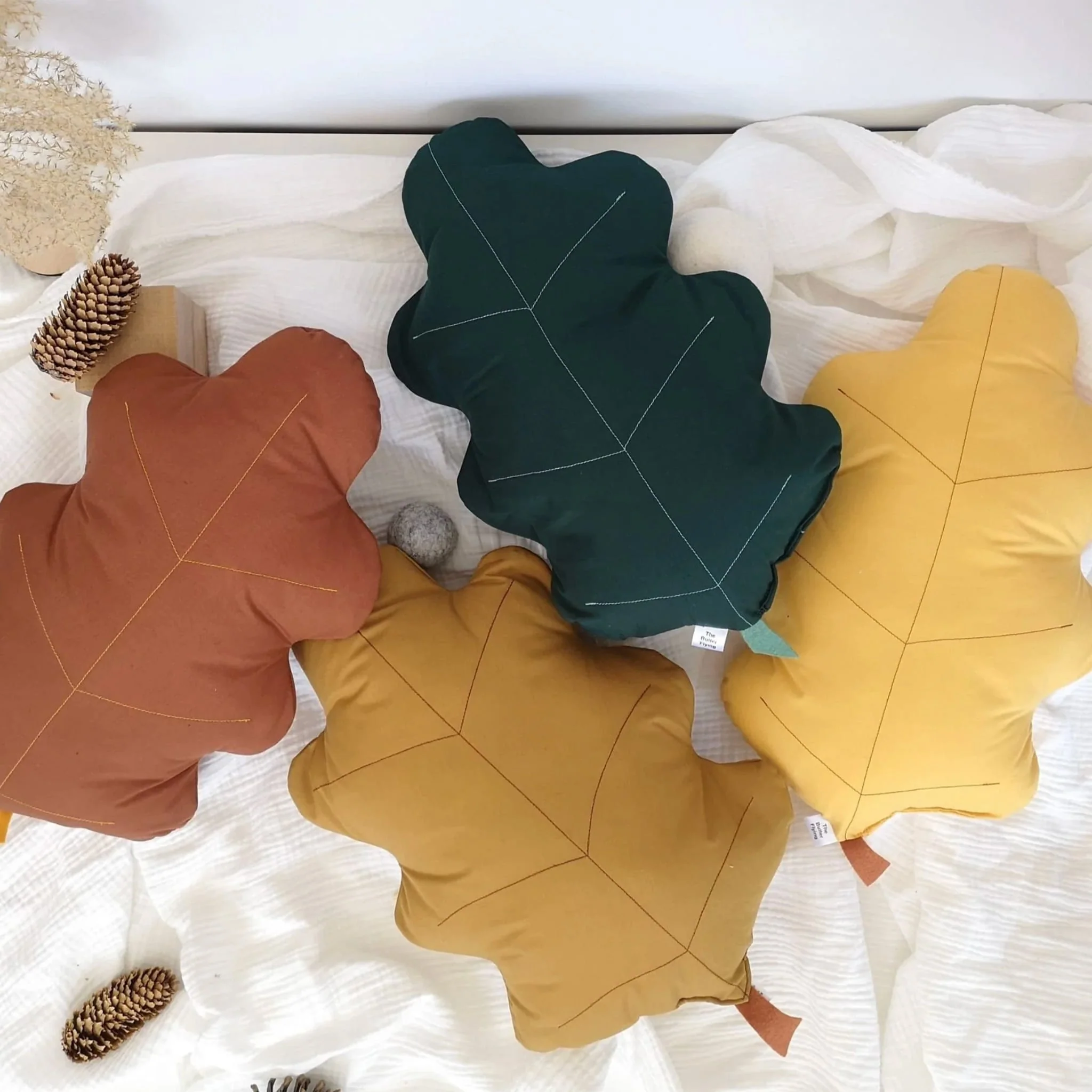 Coussin Feuille de Chêne - Vert - Image 3