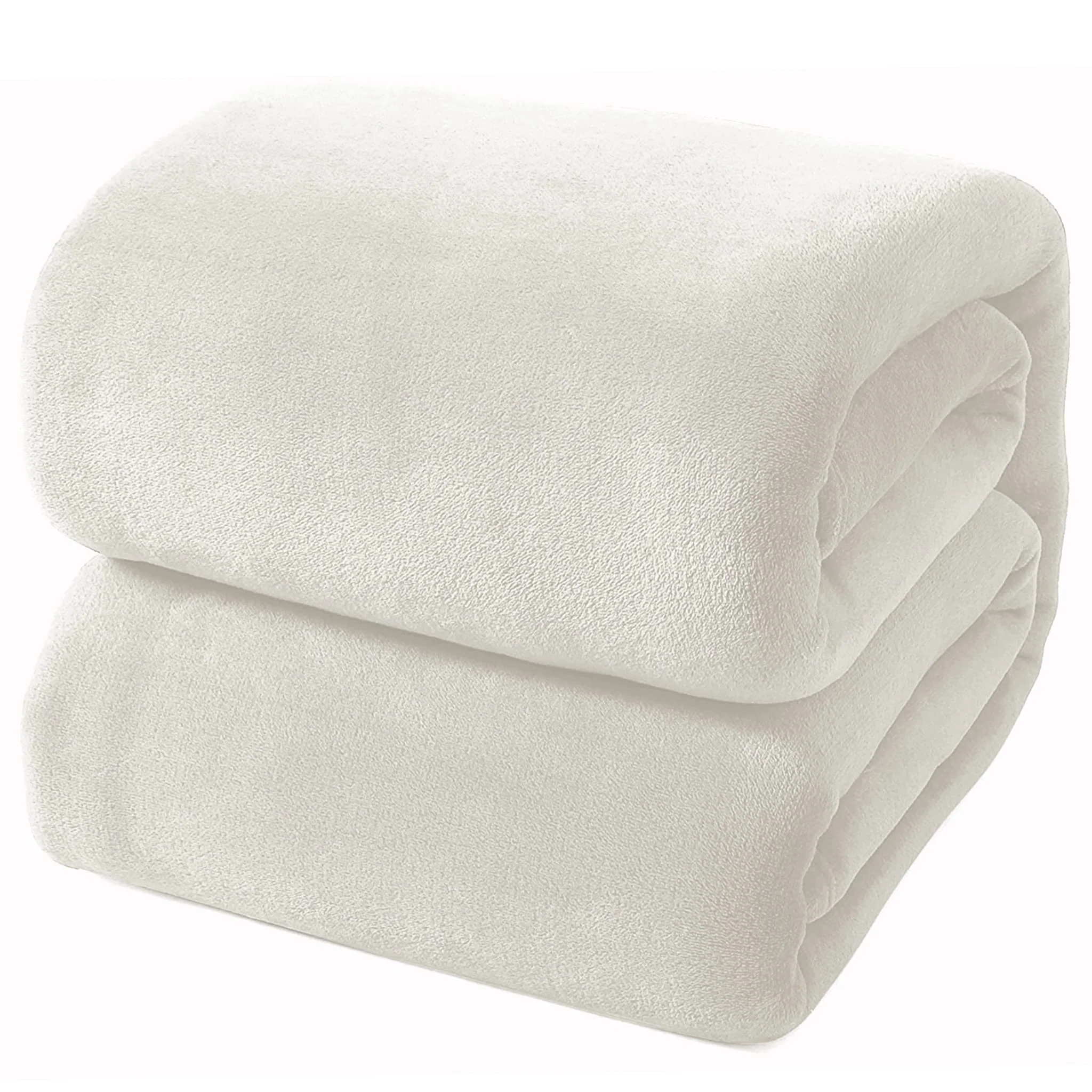 Couverture 80x88 Peluche Crème - Image 9