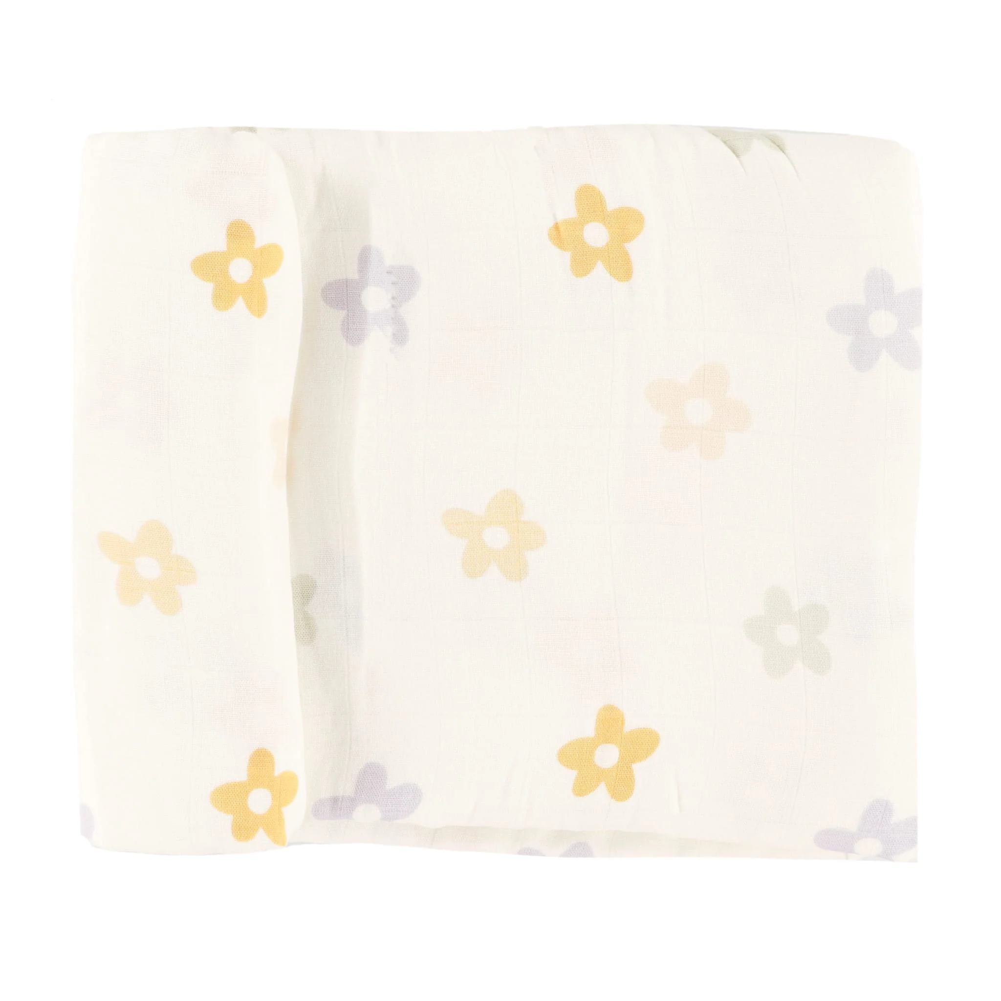 Couverture Mousseline Bambou - Fleurs - Image 2