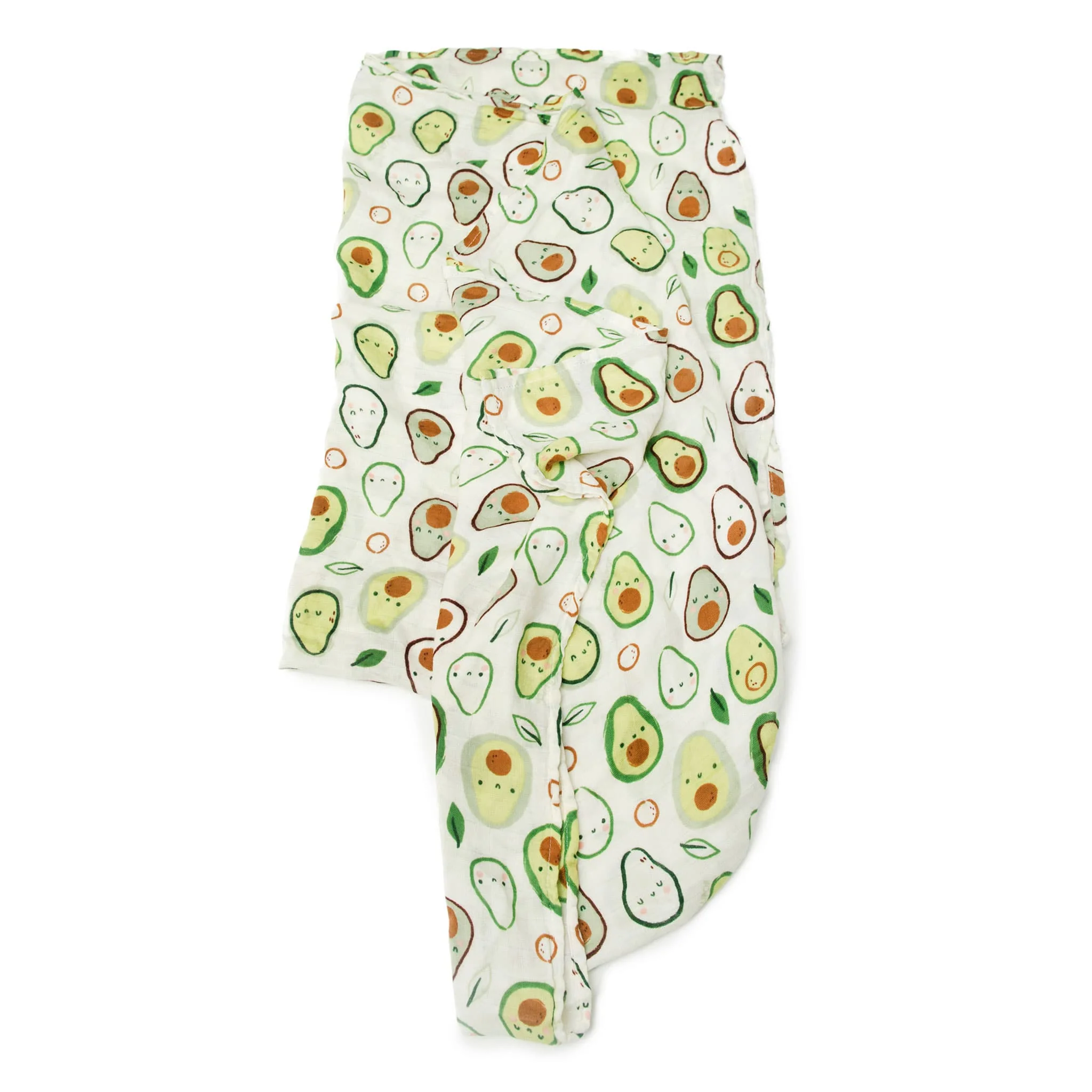 Couverture Mousseline Bambou - Avocat - Image 2