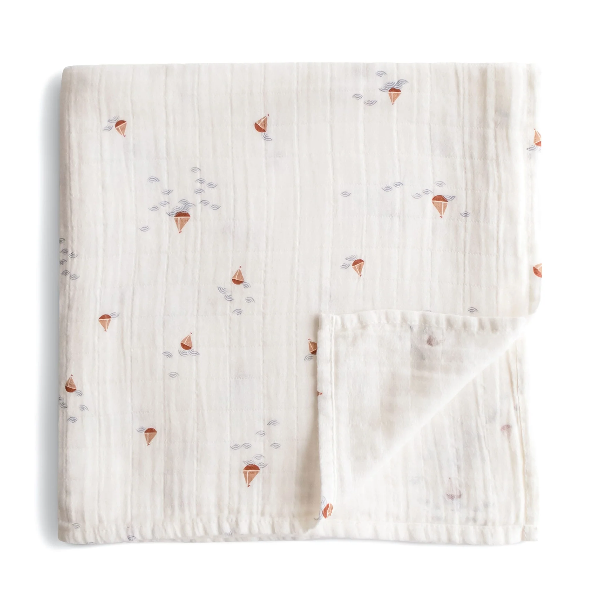 Couverture Mousseline - Bateaux