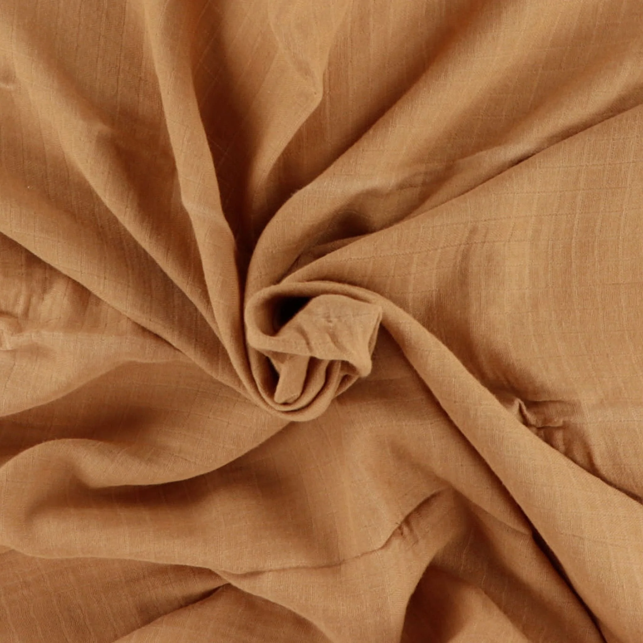 Couverture Mousseline Gaufré - Uni Brun - Image 6
