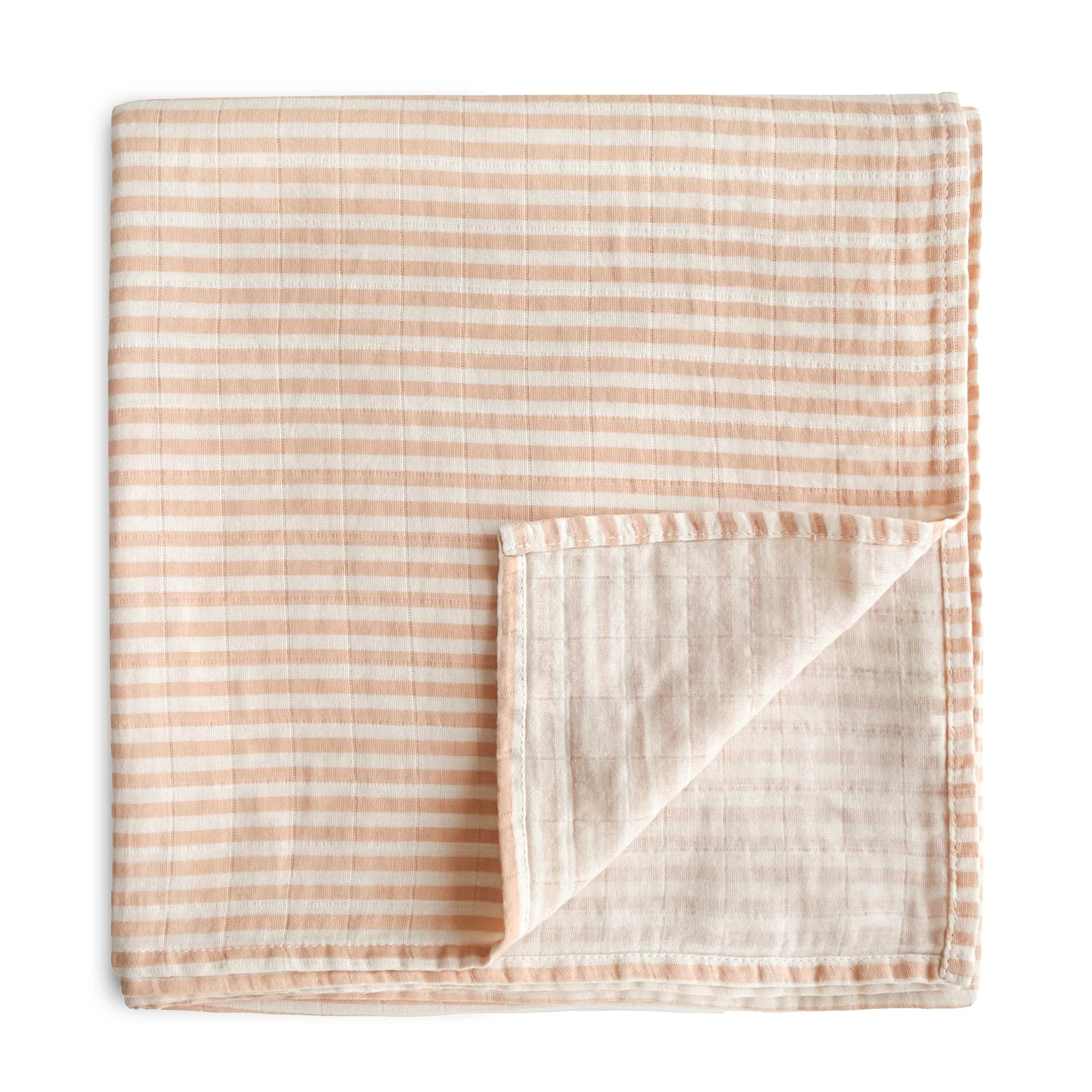 Couverture Mousseline - Rayures Naturel