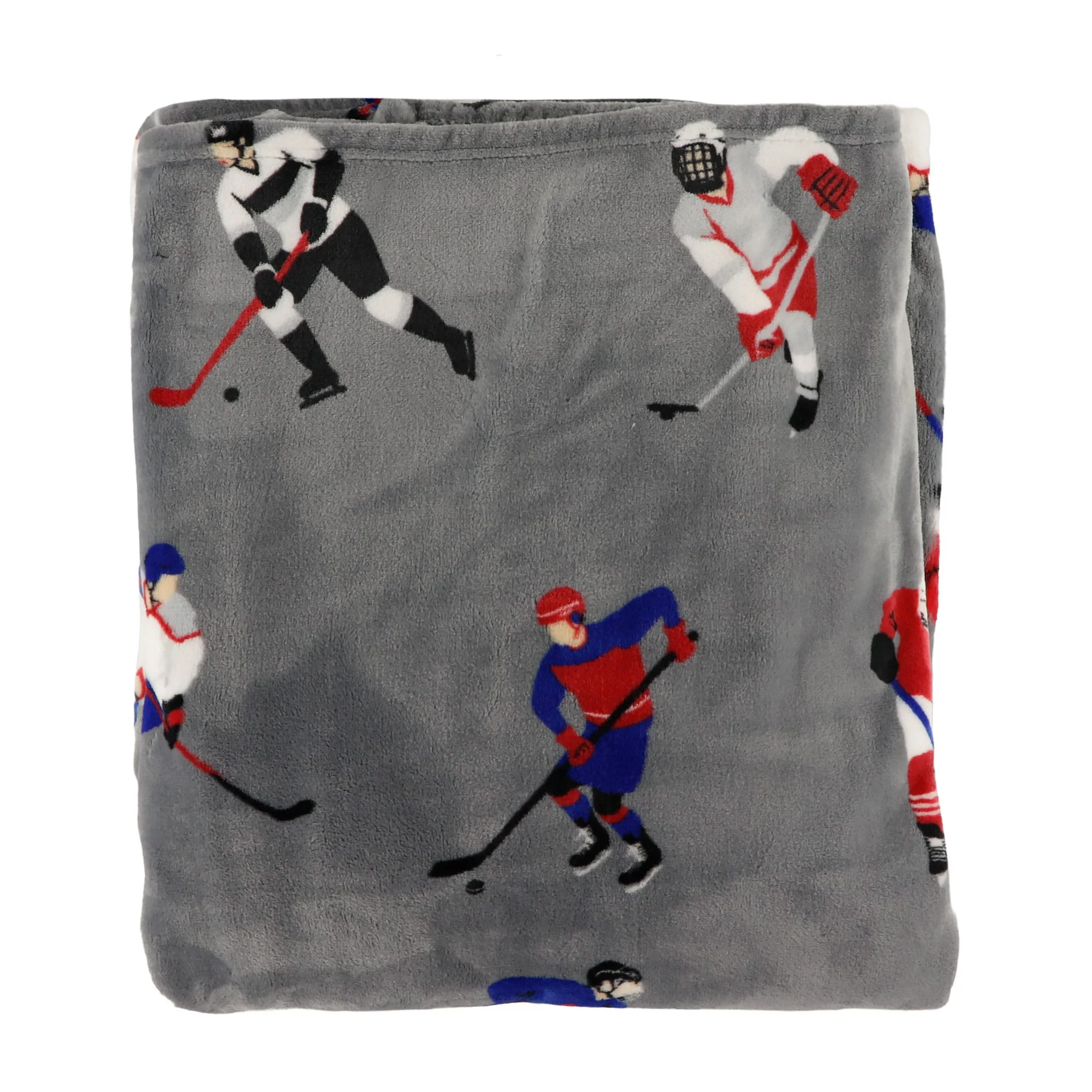 Couverture Peluche Hockey