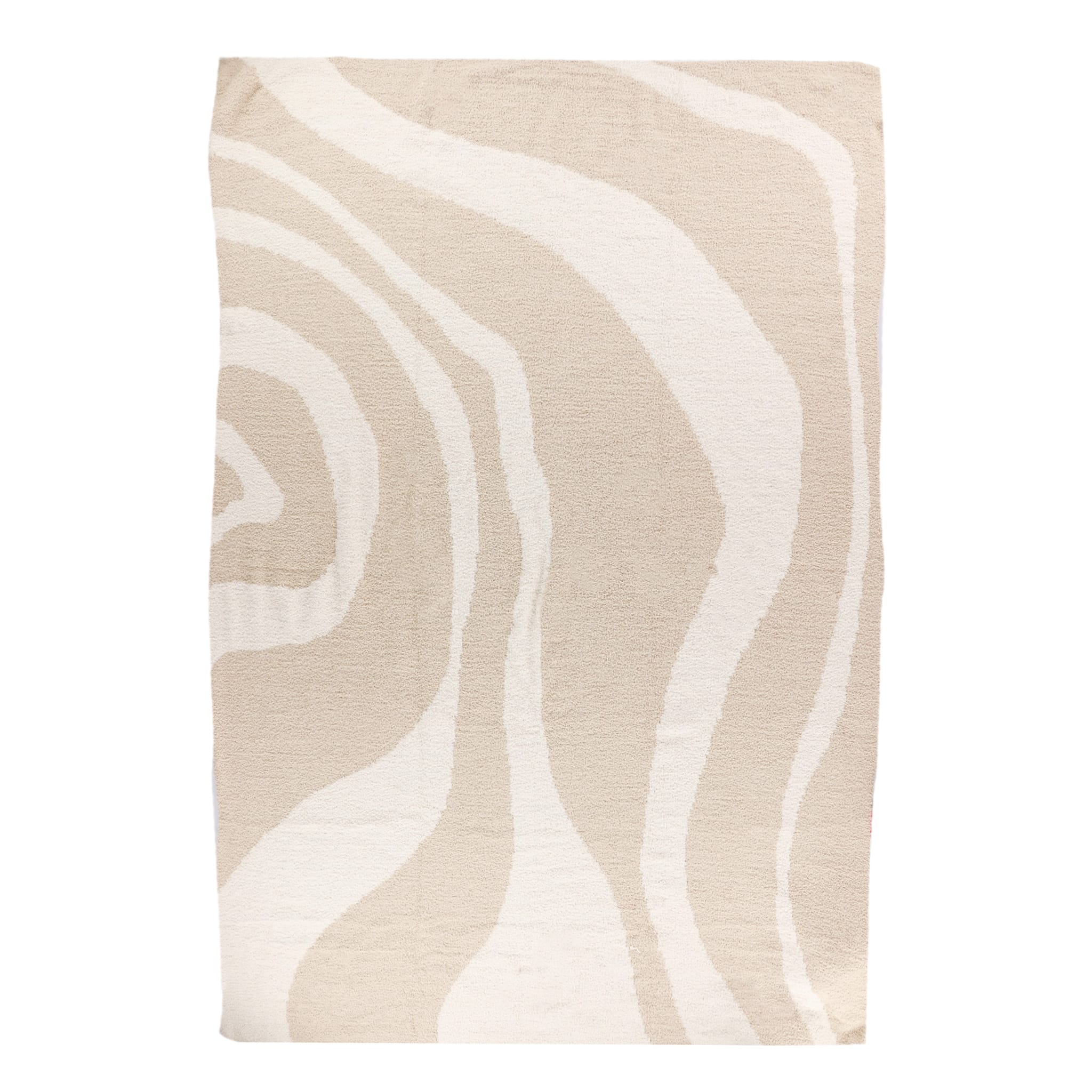 Couverture Rayée Crème - Image 2