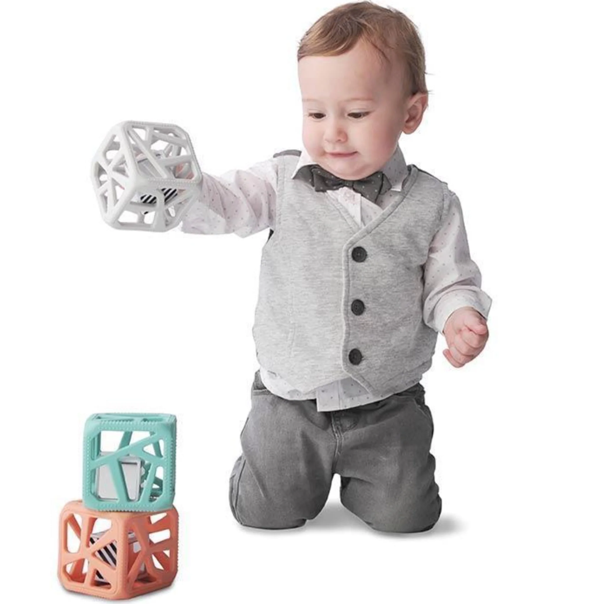 Cube De Dentition Gris - Image 2