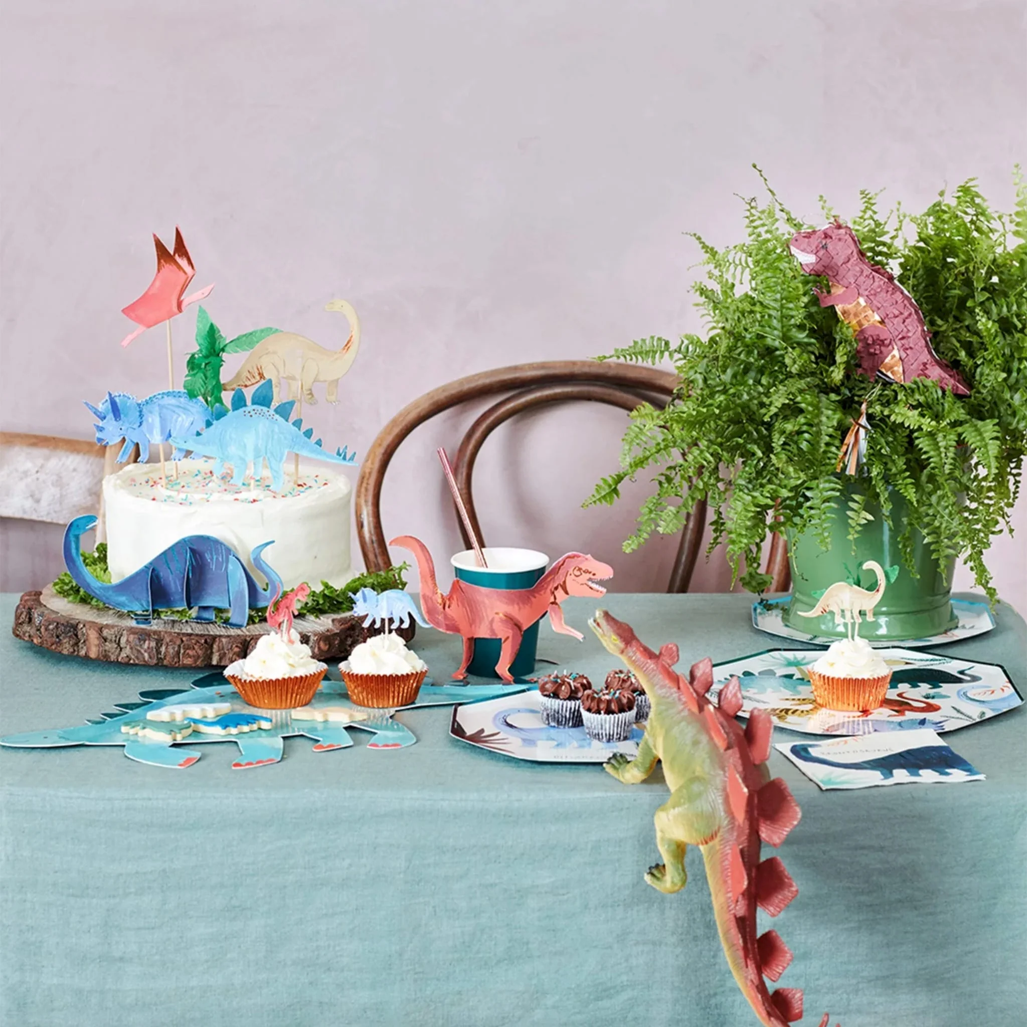 Décorations pour Gâteau (4) - Royaume Des Dinosaures - Image 2